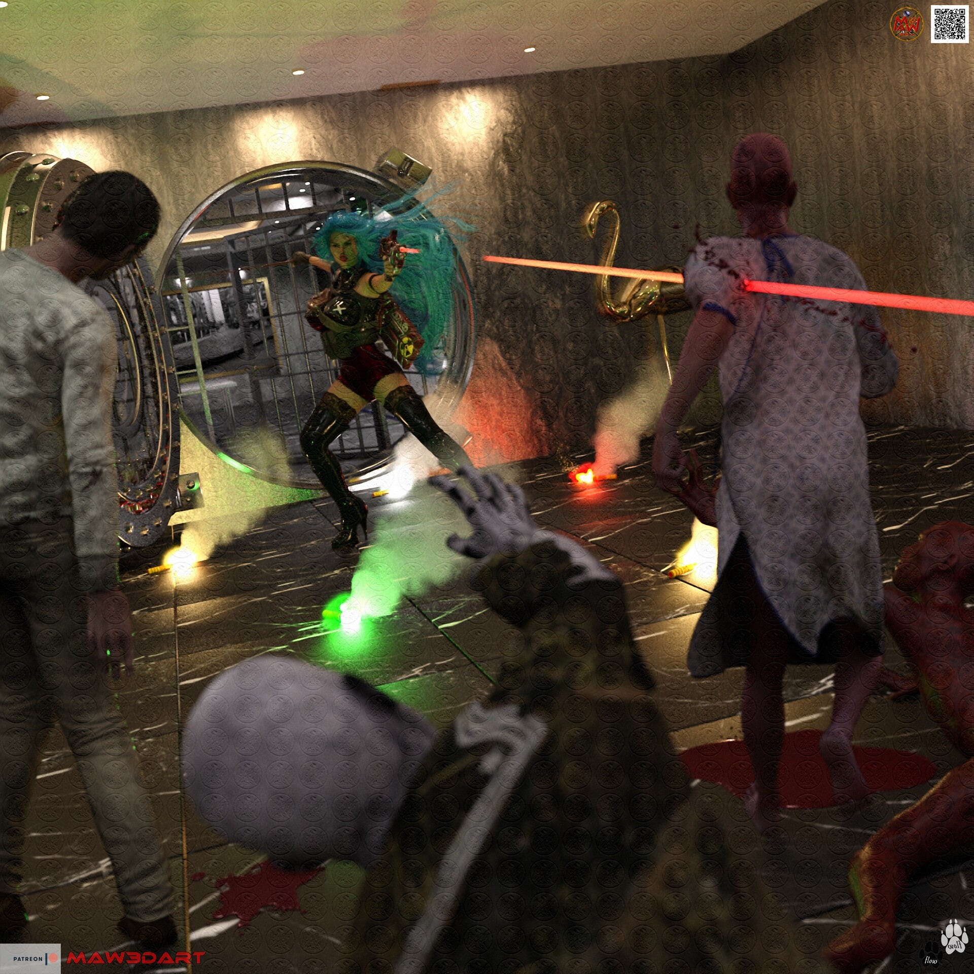 MAW CG threeD Art The Last Stand OR No Retreat OR Fight For Your