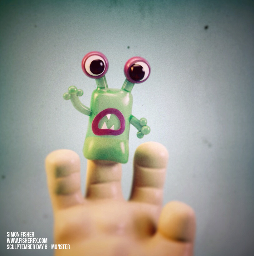Sculptember Day Eight - Monster