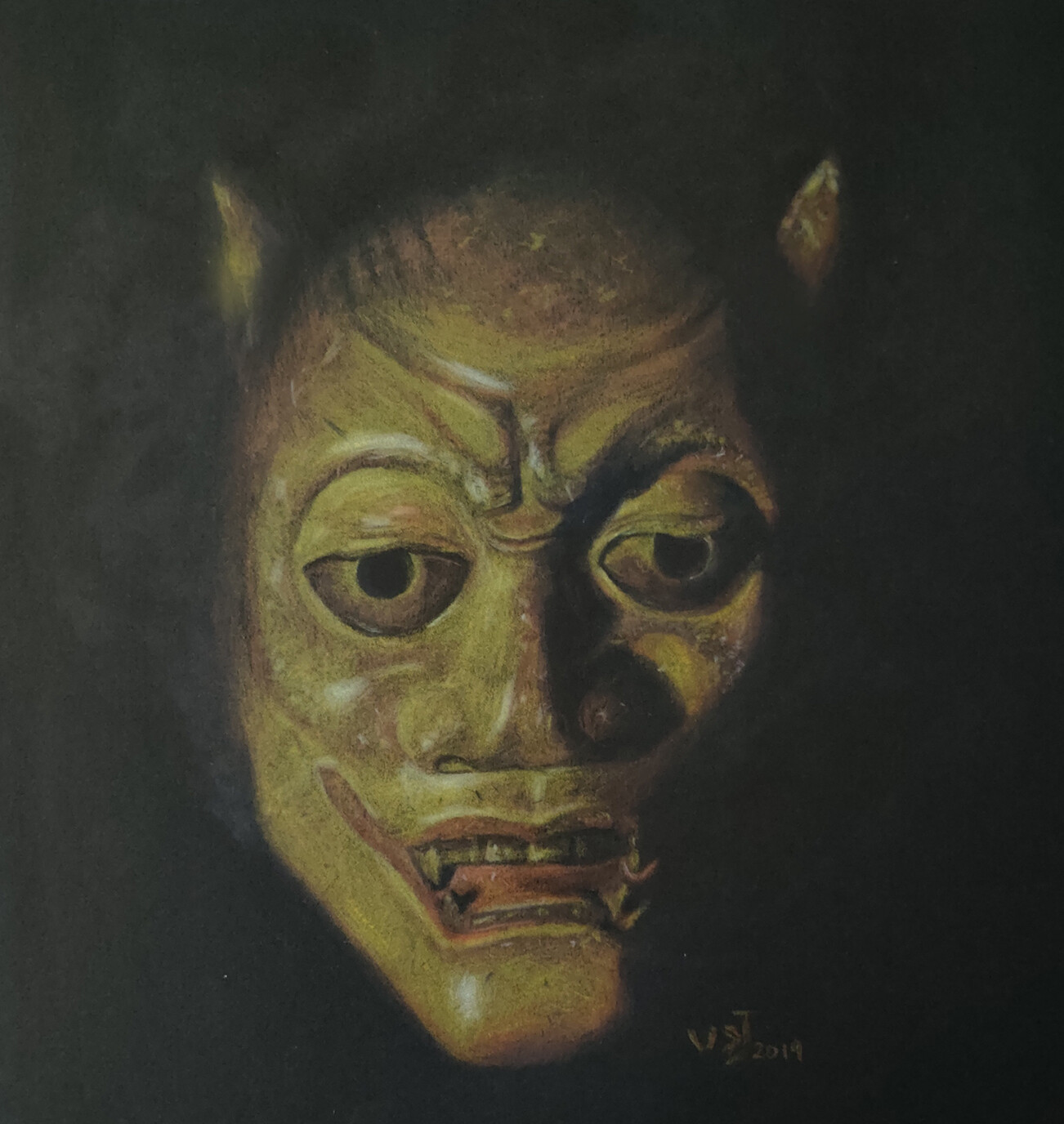 Artstation Japanese Noh Mask Vsj 89