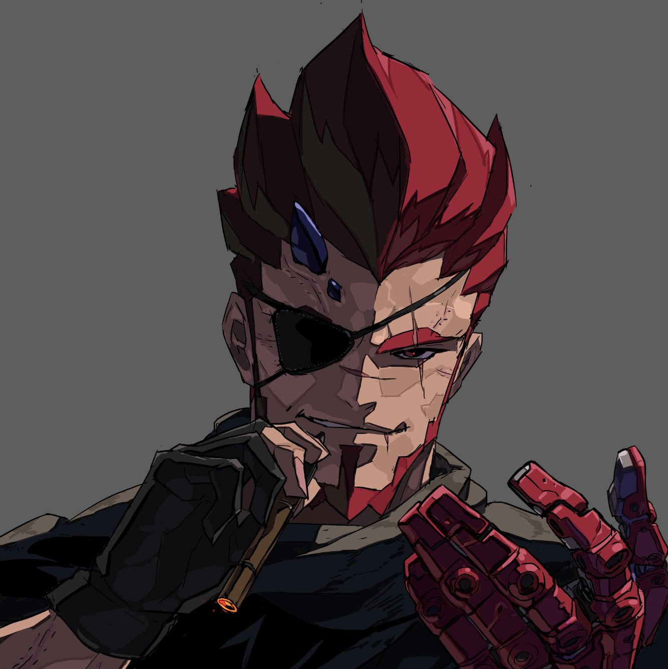 2bro fanart : Otojya x Bigboss(MGSV)