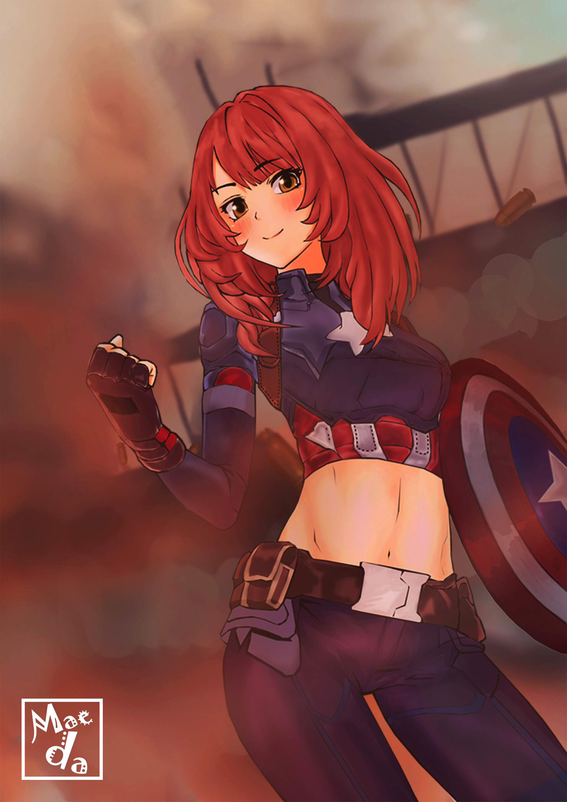 Artstation Captain America Girl