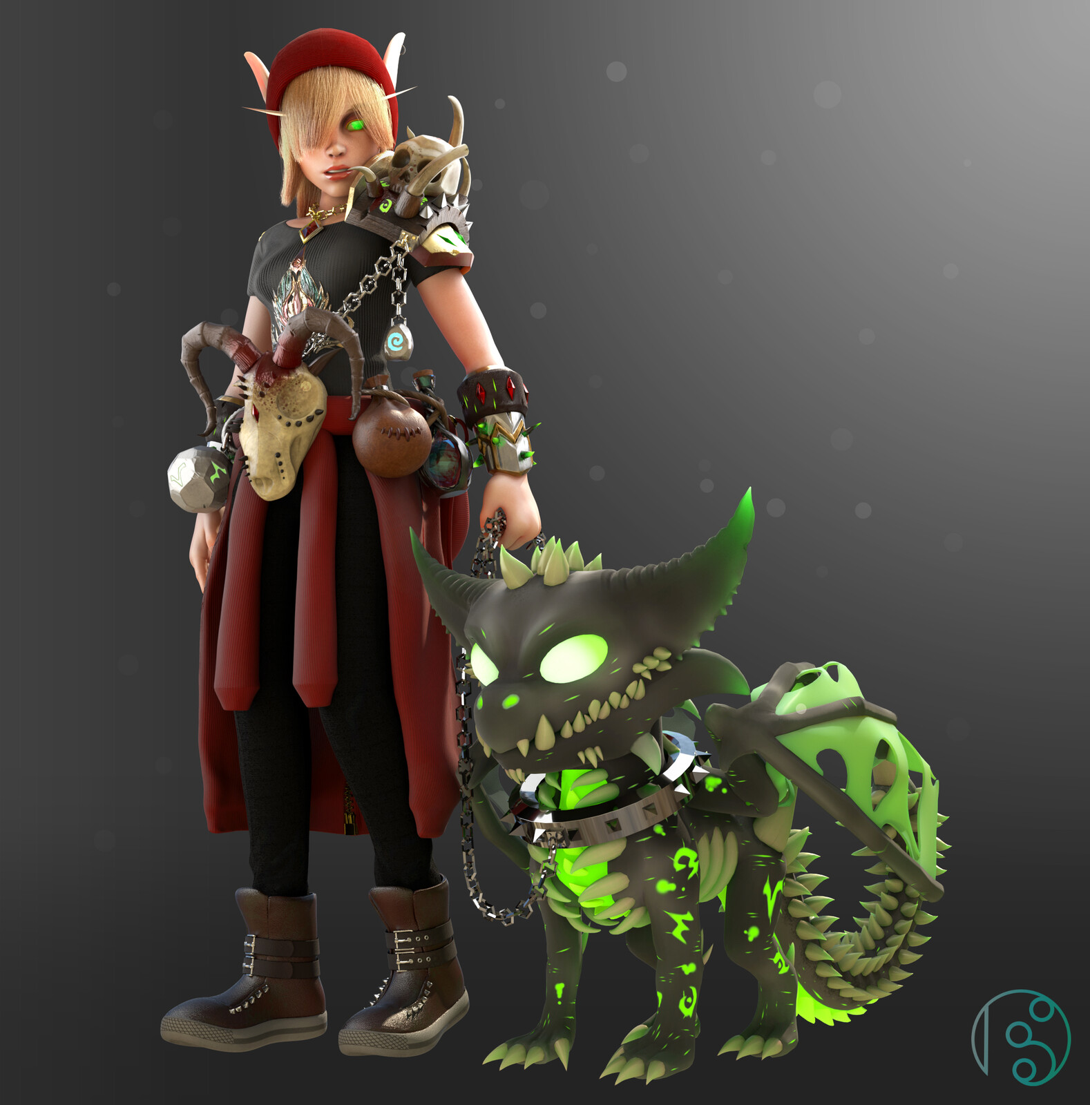 Blood Elf Warlock (Warcraft Fan Art)