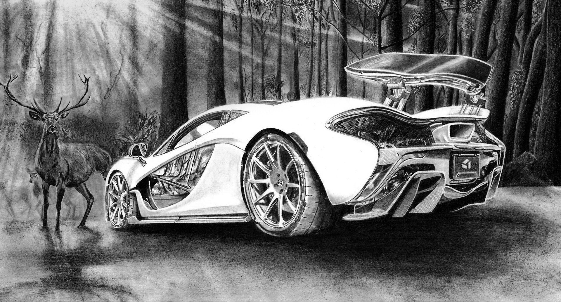 Artstation Mclaren P1 Romain Brooks