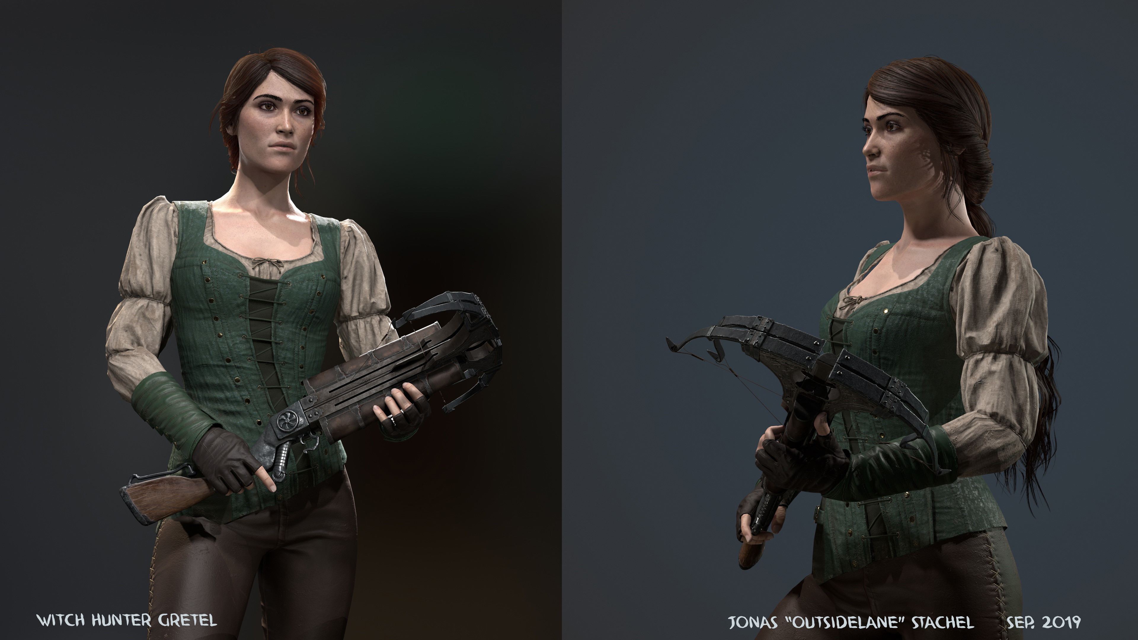 Artstation Witch Hunter Gretel Jonas Stachel