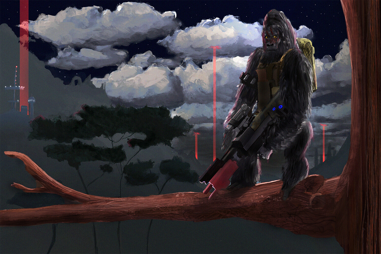 ArtStation - A Vantu Gorilla Guerrilla Soldier, Imam Asad