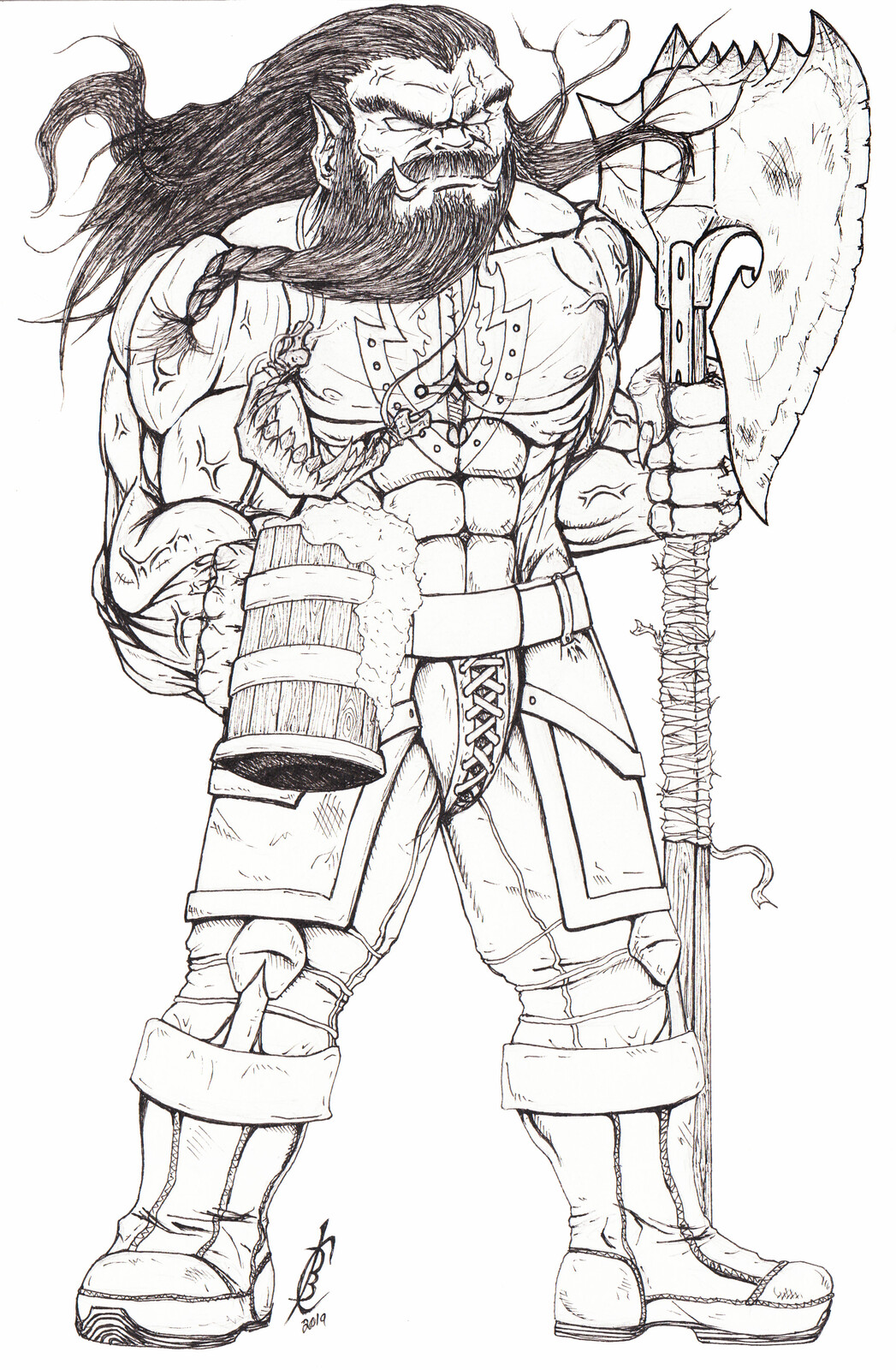 Cody Birk Orc Commission