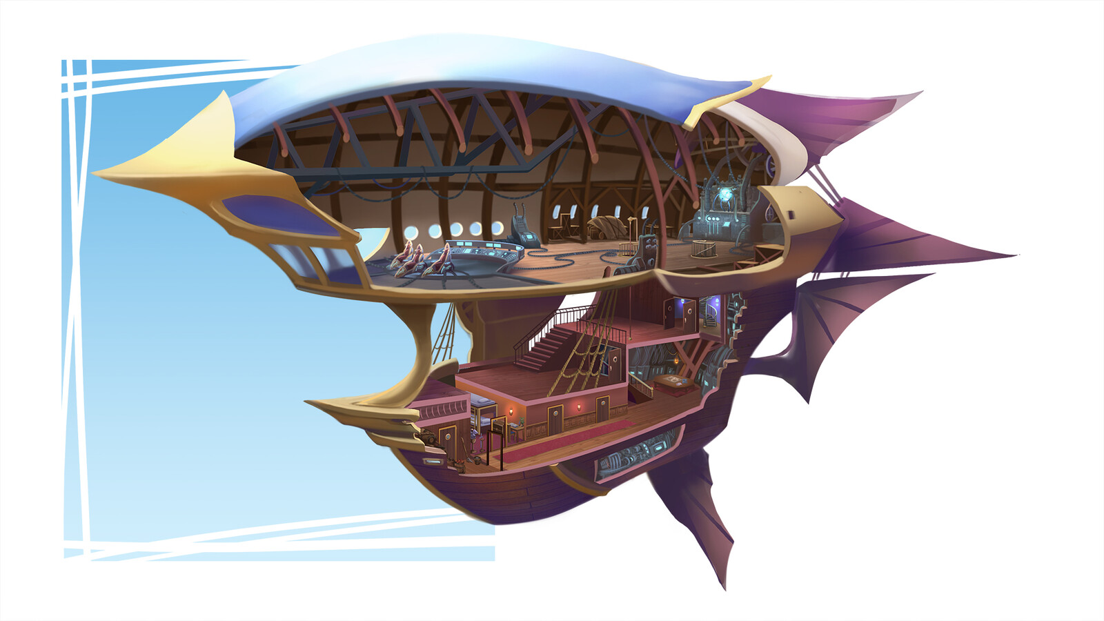 Airship interior