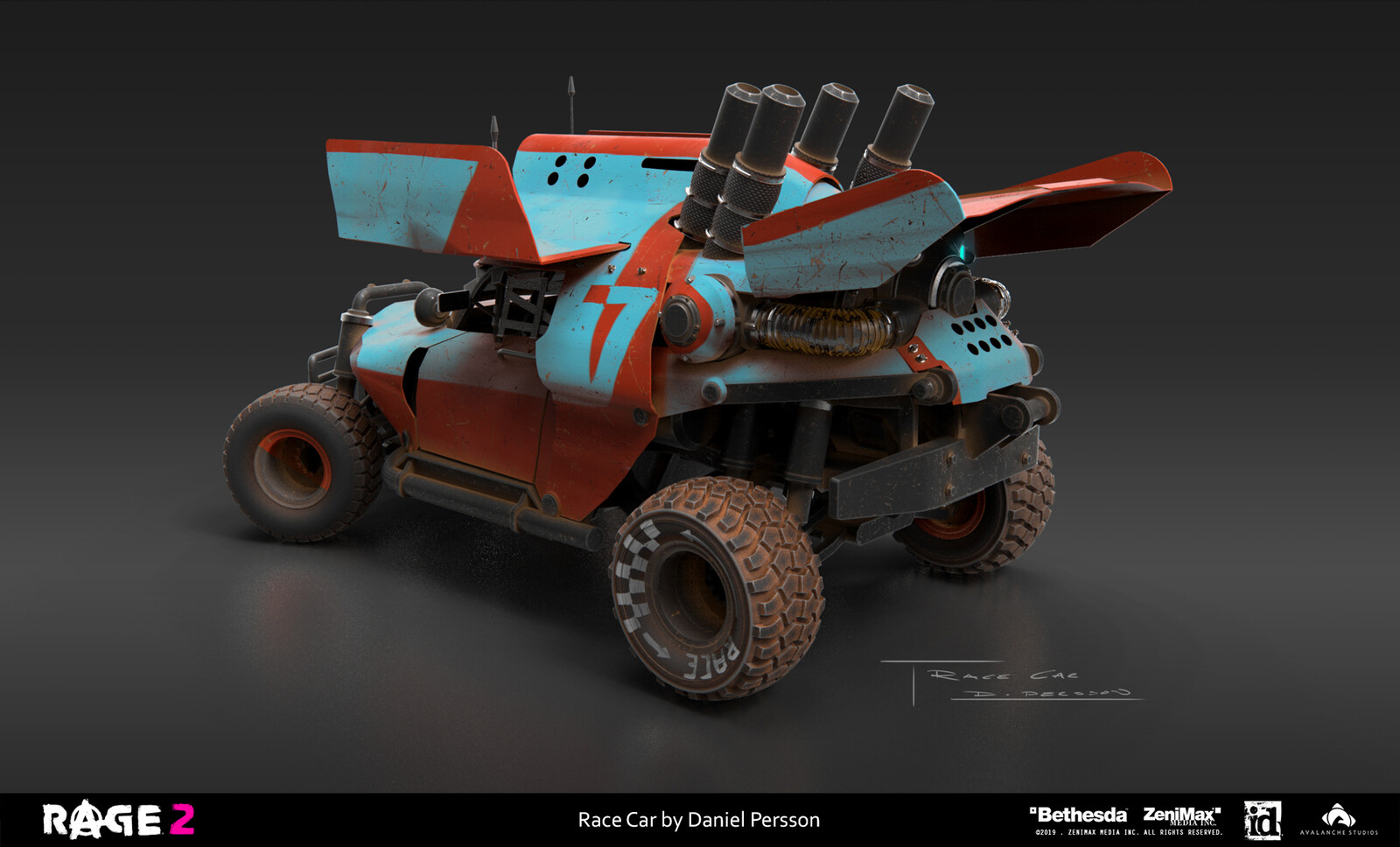 Daniel Persson RAGE 2 Race Car