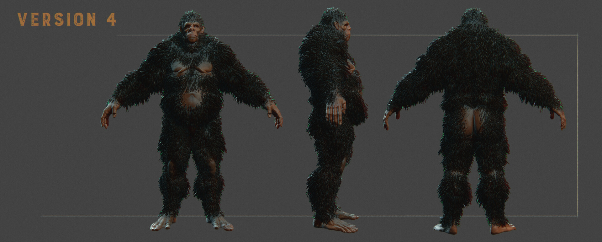 Bigfoot Monster Hunter 3D by Vladimir Krepskiy