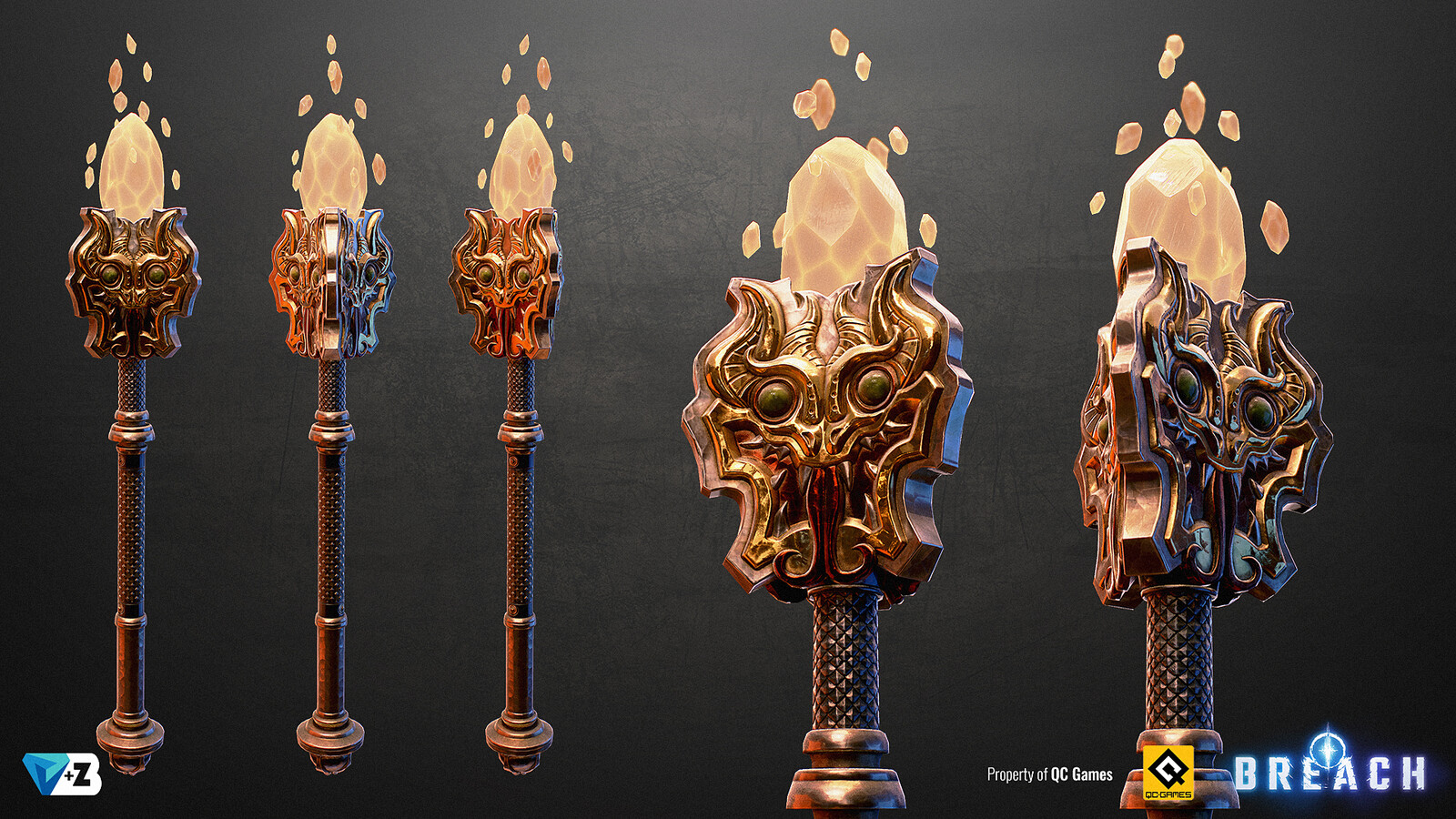 Blackzebra Studio - Breach's Demon Jewel Scepter