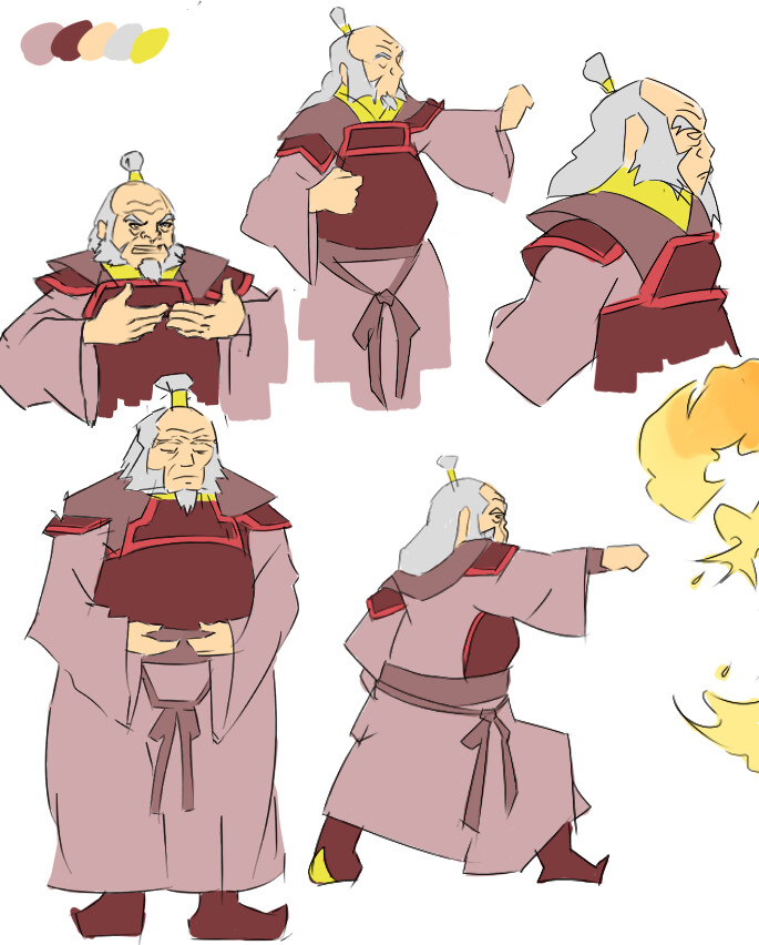 SketchbookFred Avatar The Last Airbender Studies EP 1