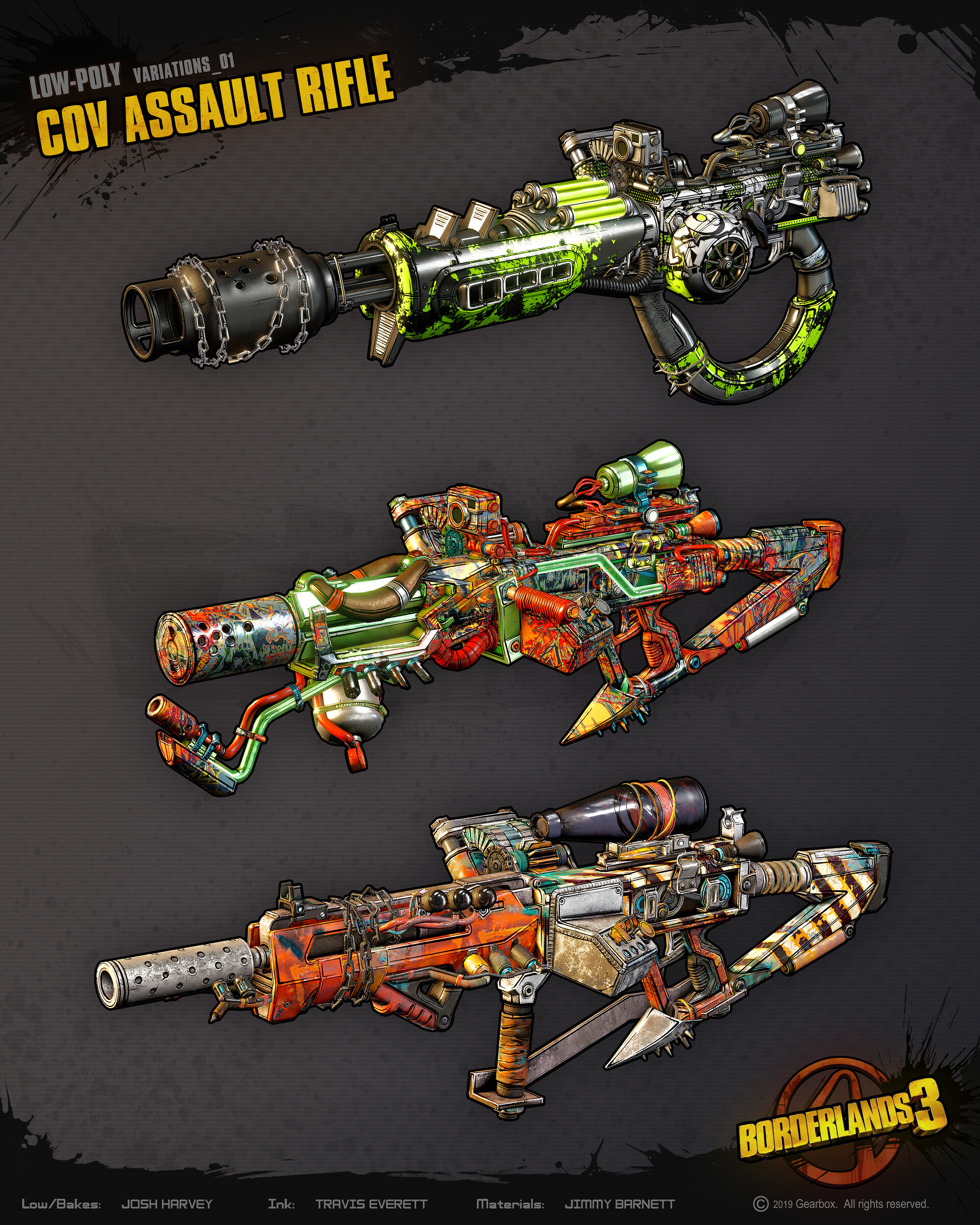 Borderlands Мусорщик Пулемет