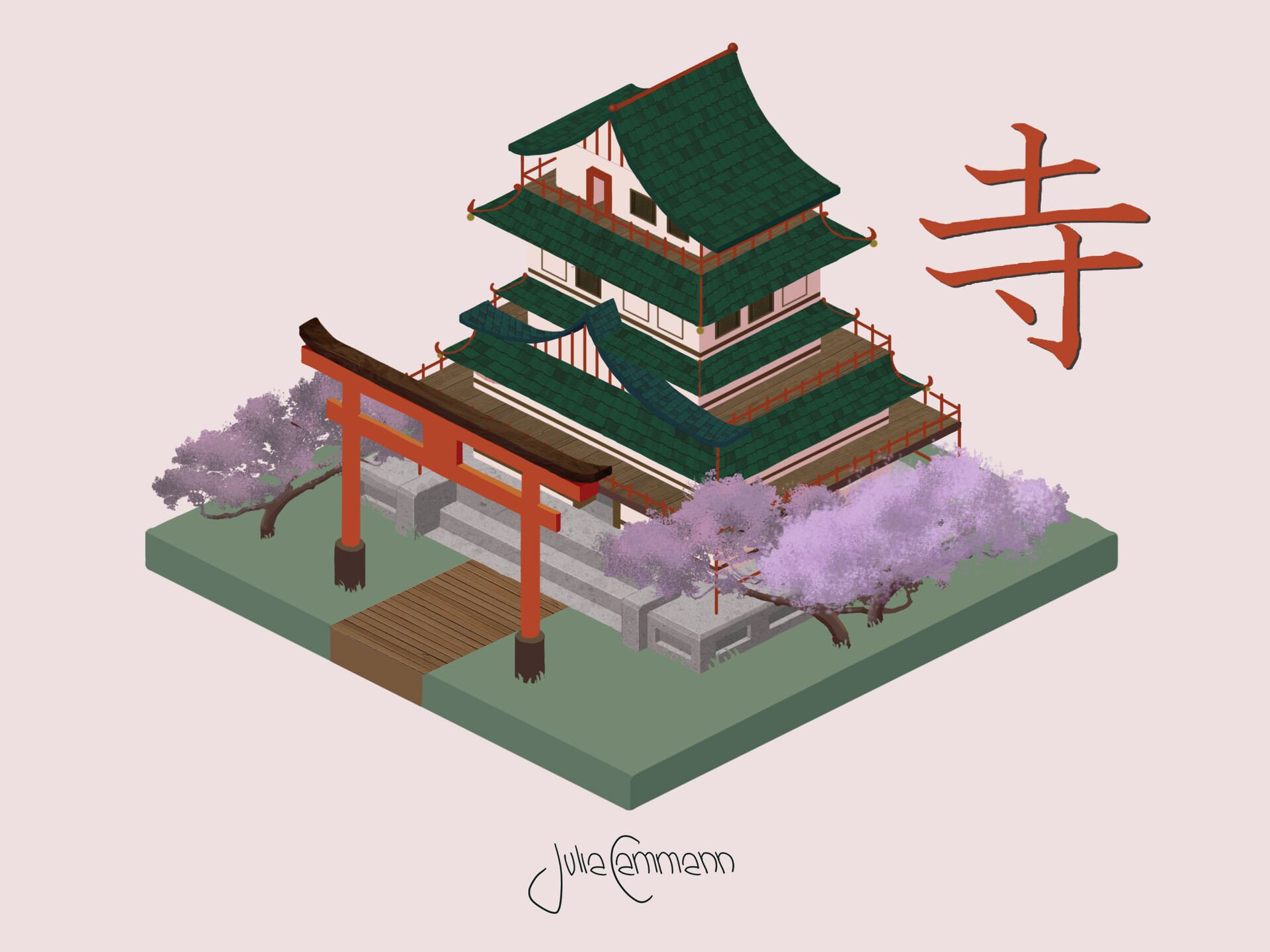Artstation Ancient Japan Temple Julia Cammann Are you searching for chinese temple png images or vector? artstation ancient japan temple