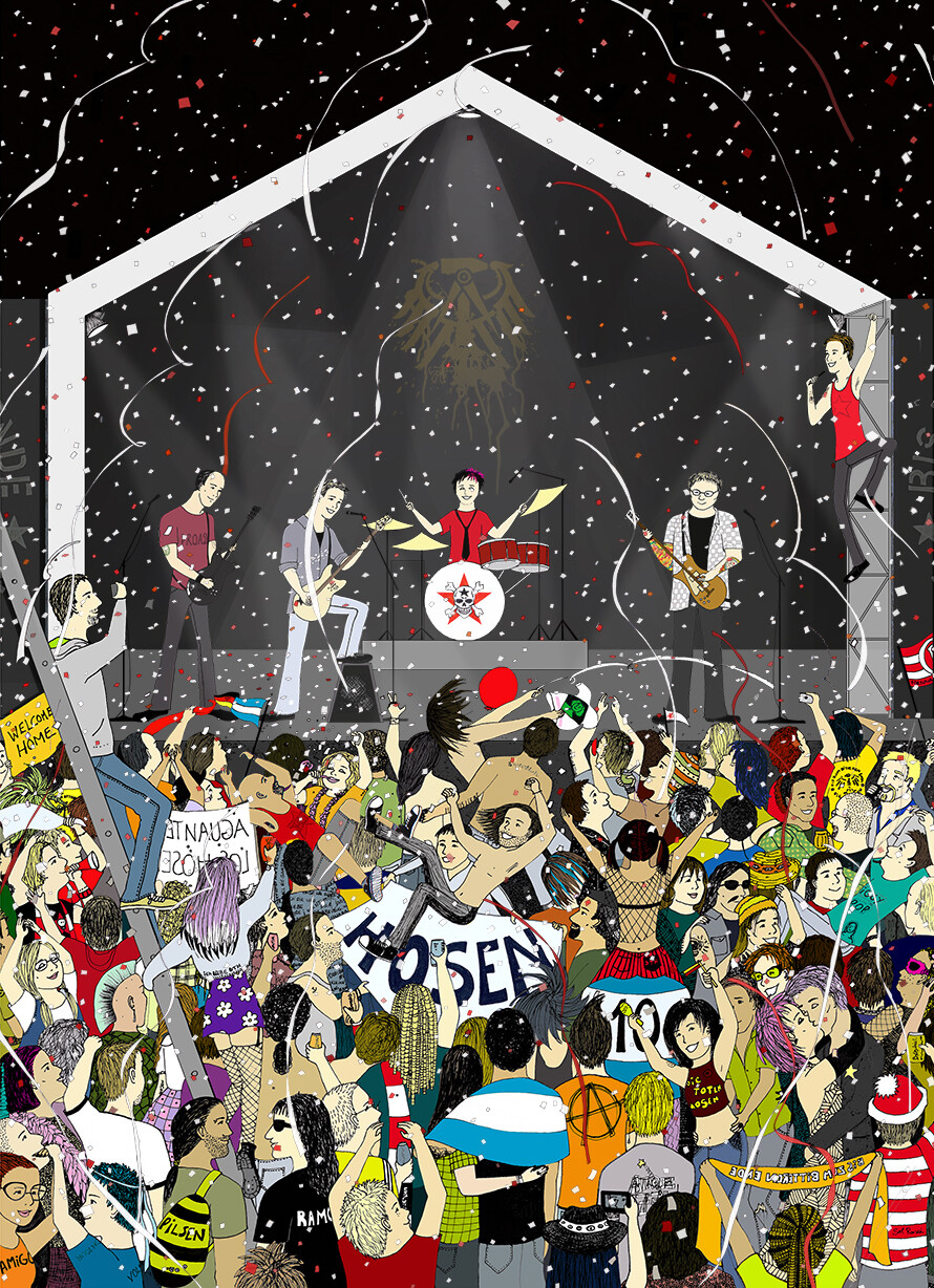 Artstation The Rock Concert Solrossi Drawings