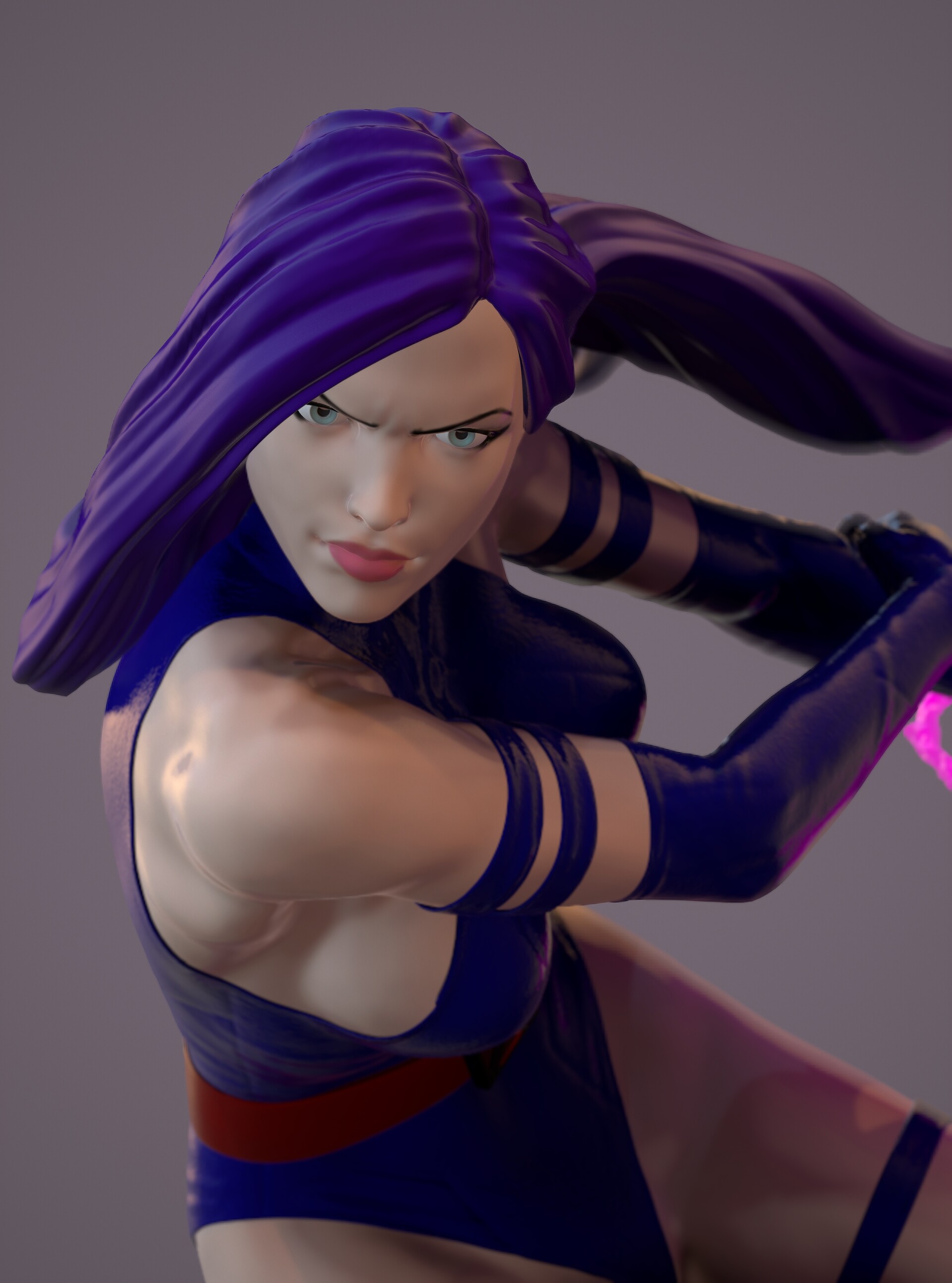 Artstation Download 3d Model Stl Ztl Psylocke From X Men 3d