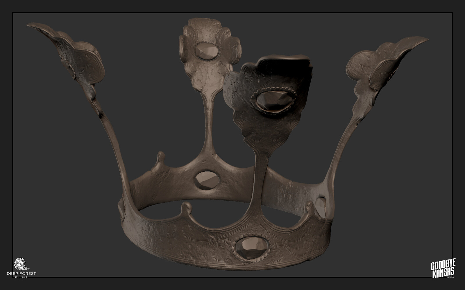 ZBrush sculpt of the princess's crown