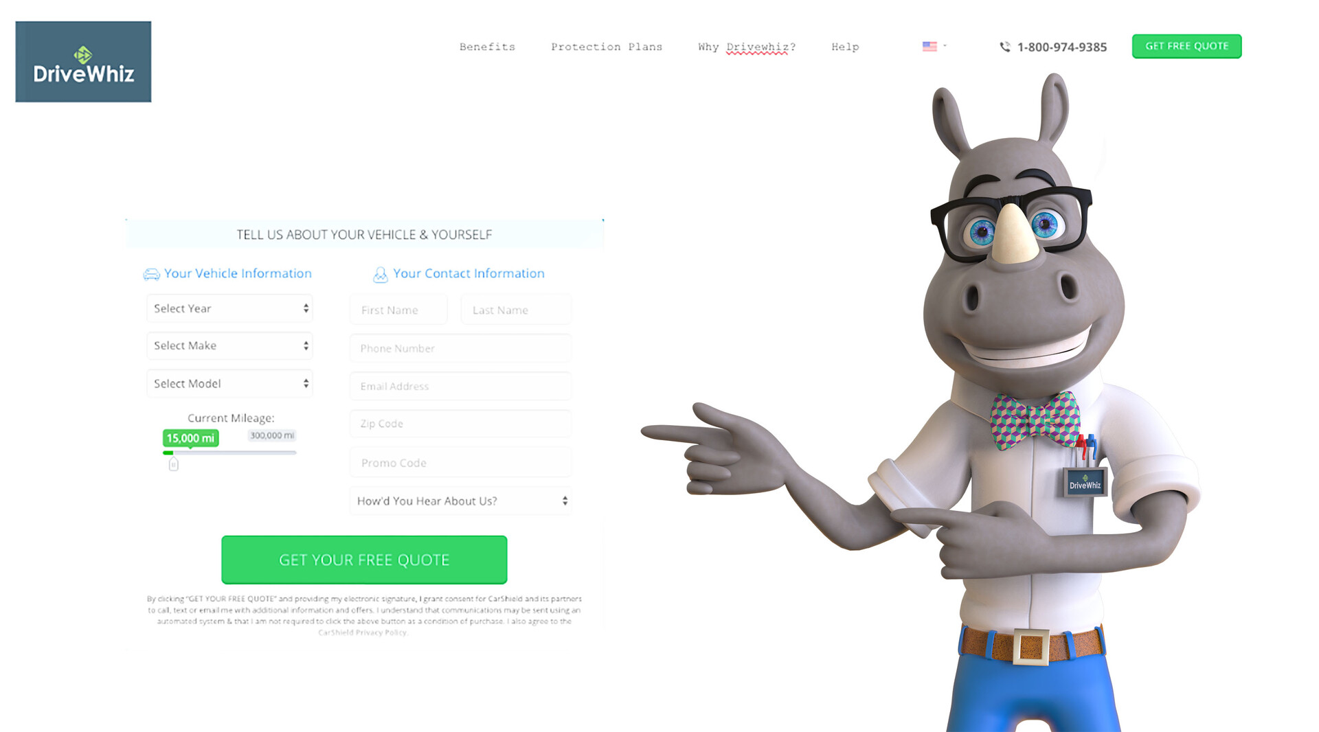 Jonathan Israel Johnson Nerdy Rhino Mascot Illustration Concept