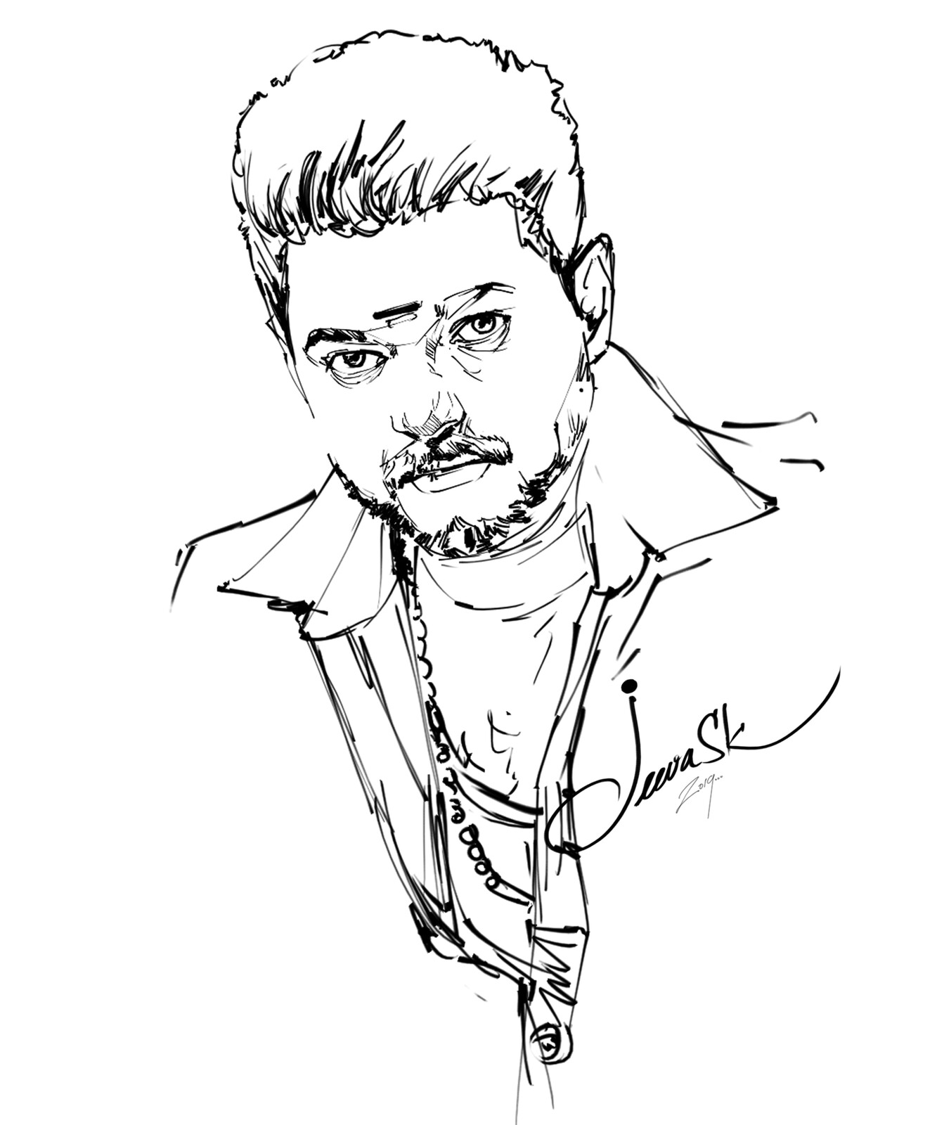 Artstation Bigil Actor Vijay In Scribbling Sketch Jeeva Artist All the best easy pencil drawings 40+ collected on this page. bigil actor vijay in scribbling sketch