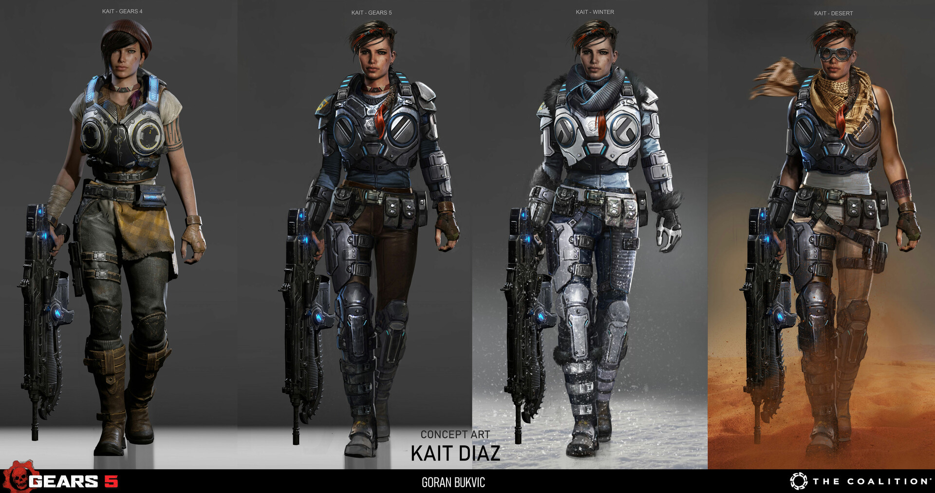 ArtStation - GEARS 5 - Kait Diaz Development