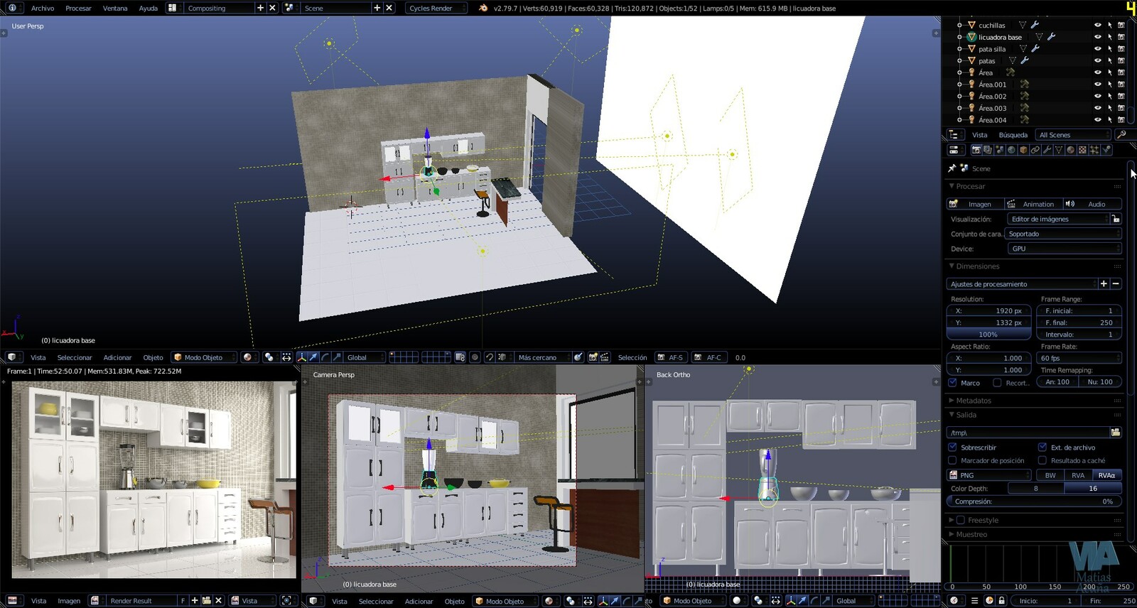 Vista desde Blender.