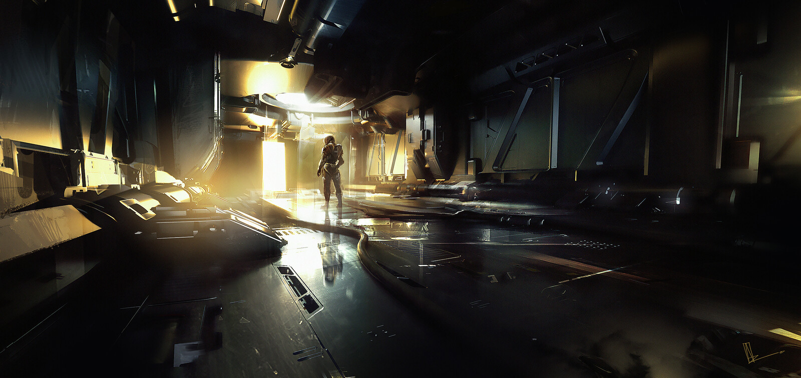 Scifi Corridor Concept 