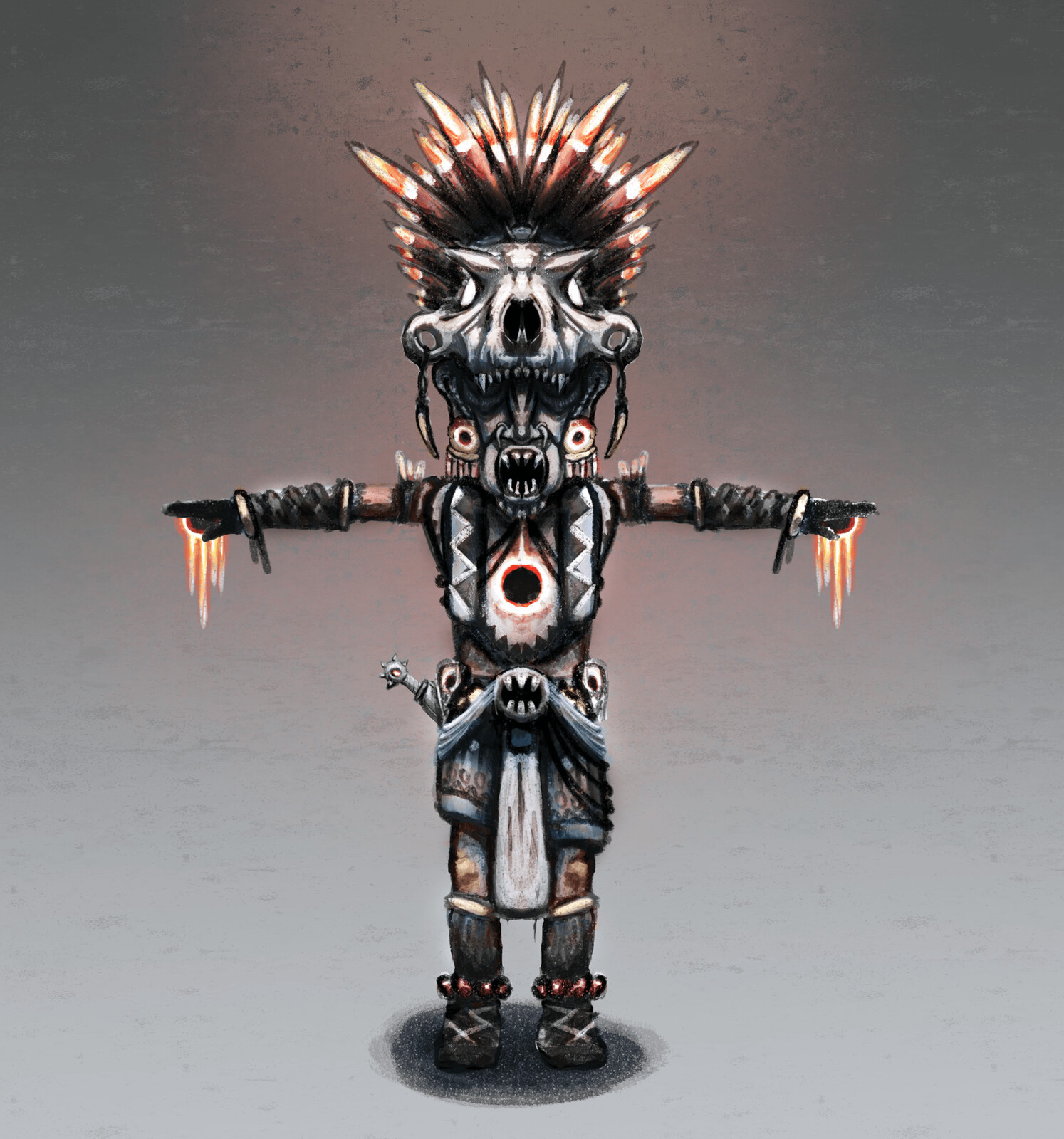 Concept Art of the final boss of Tiny God.