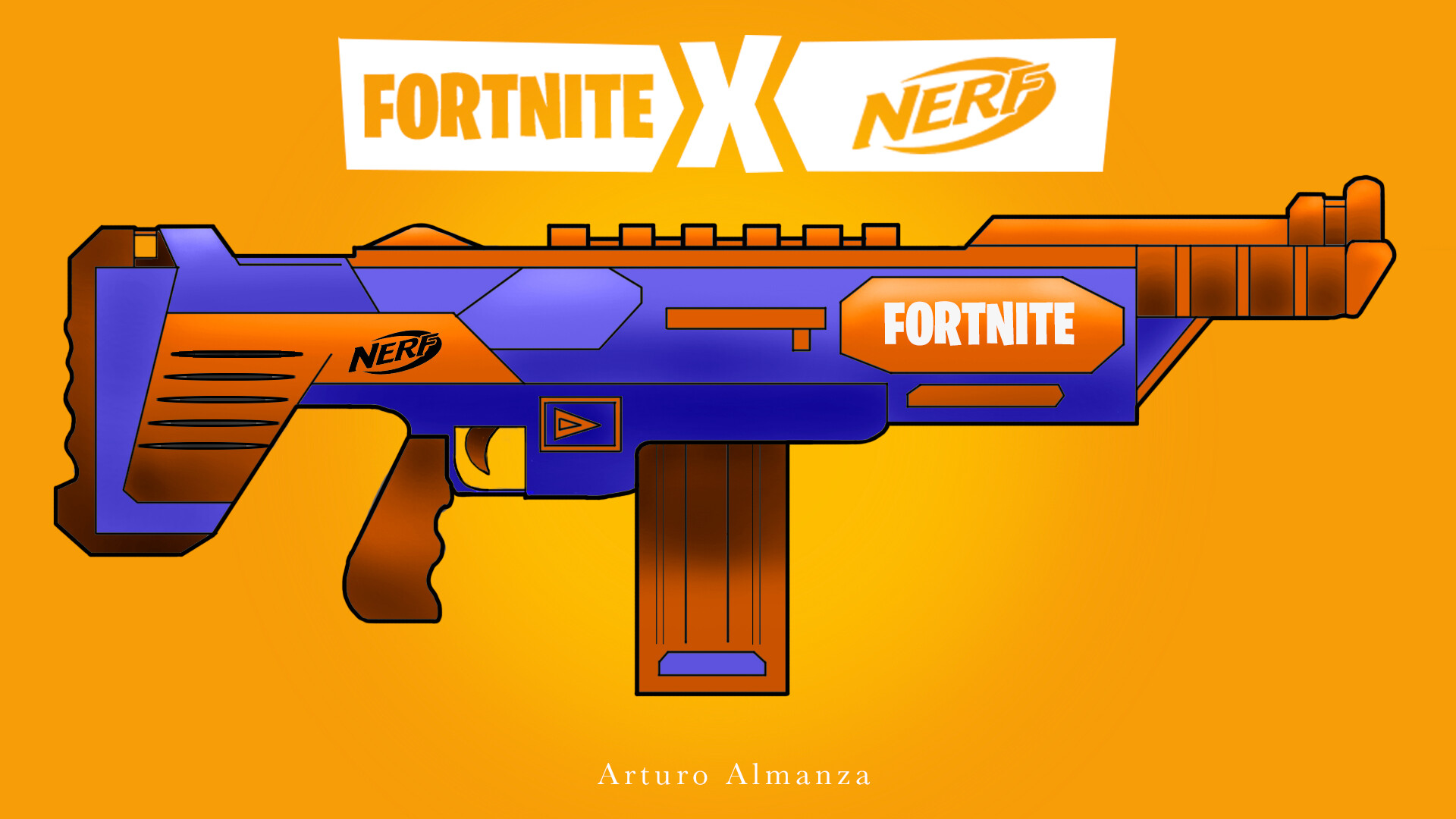 Arturo Almanza - Fortnite x Nerf weapon