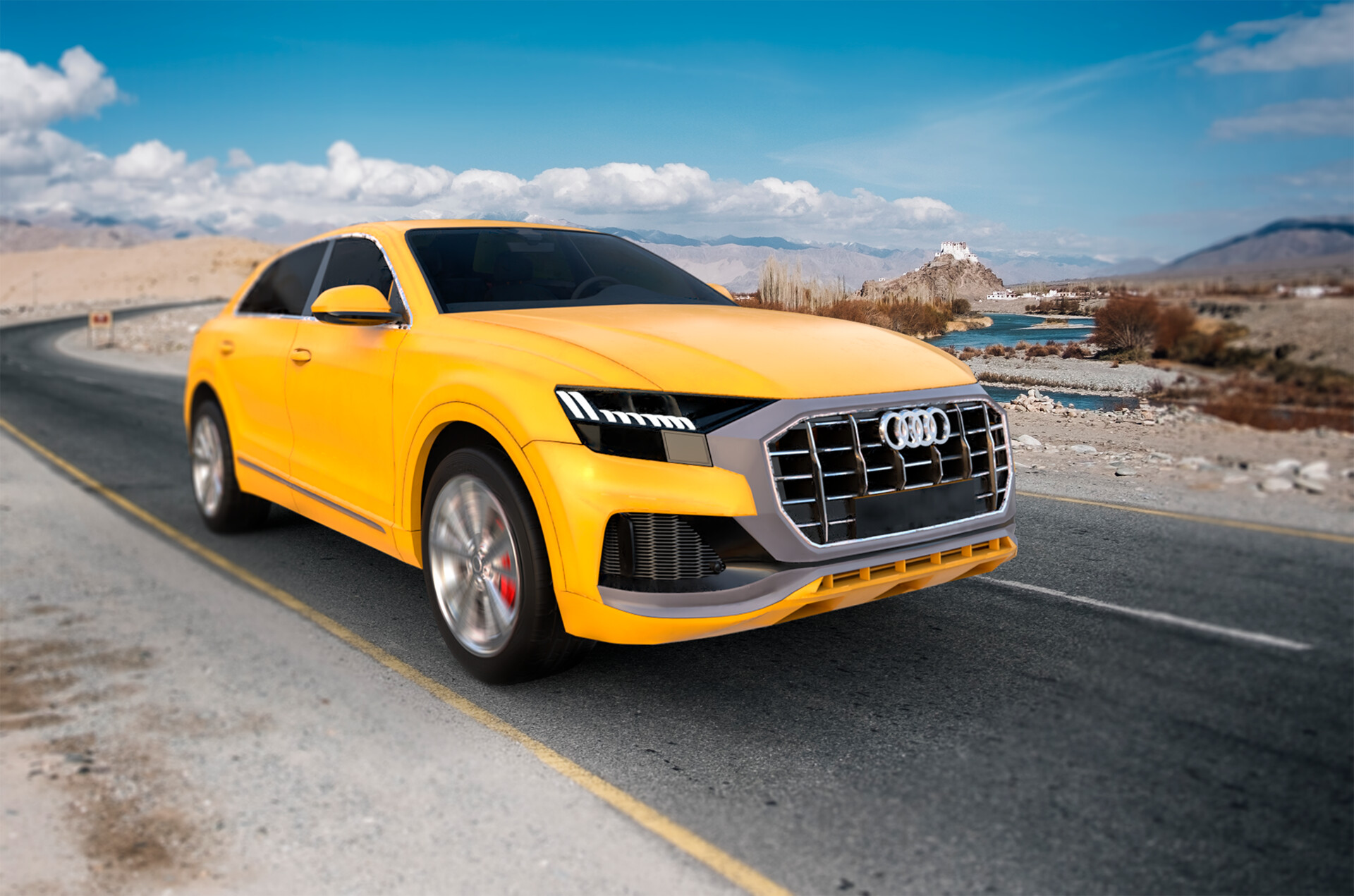 Artstation Audi Q8 Suv 3d Model Artius Gr