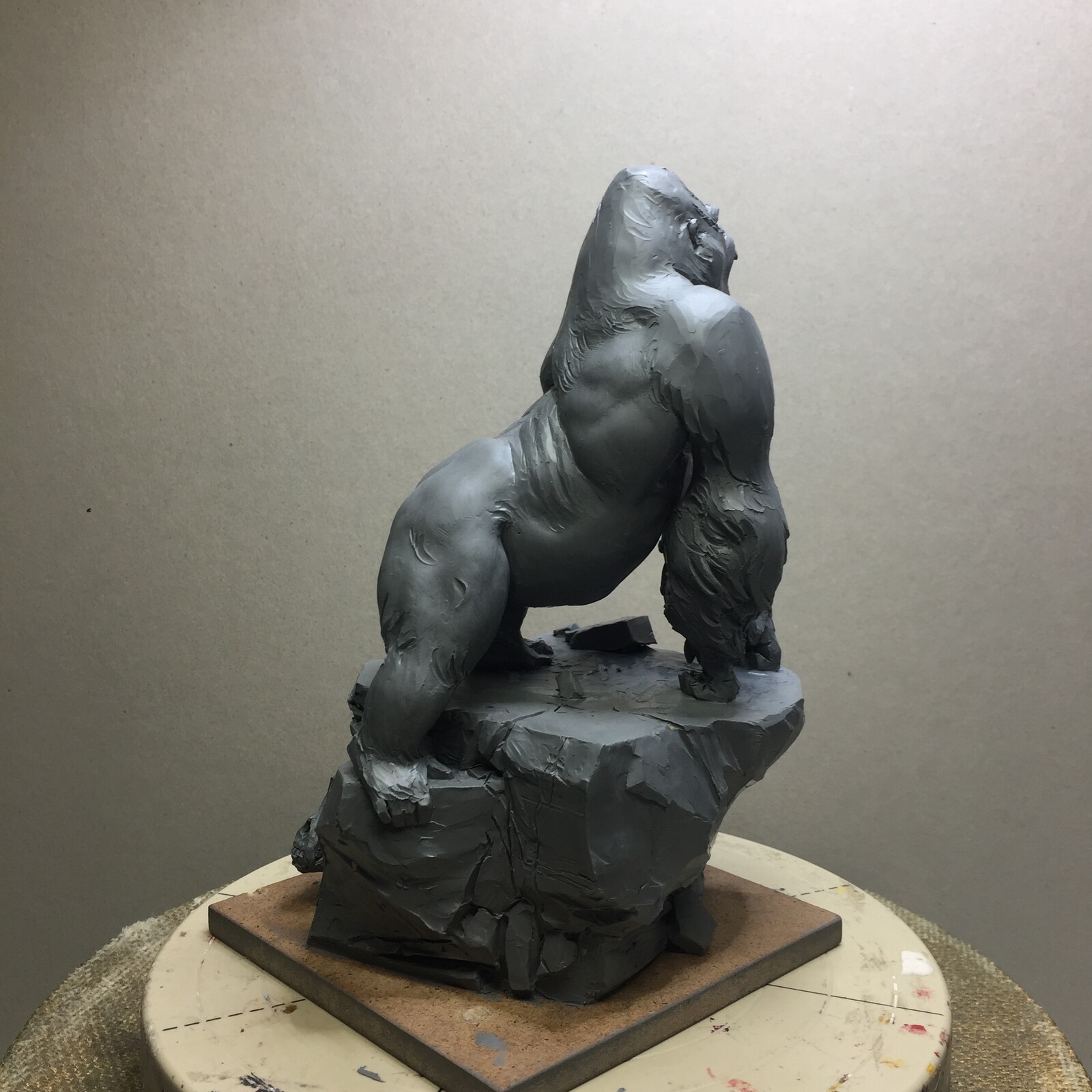 Gorilla plasticine quick sketch