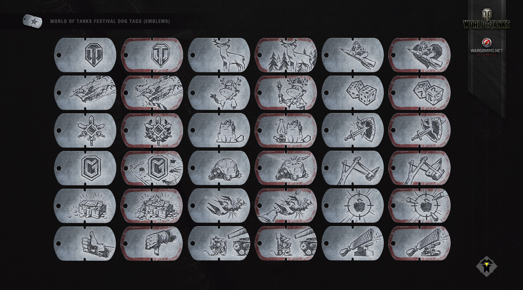 Wot dog tags top