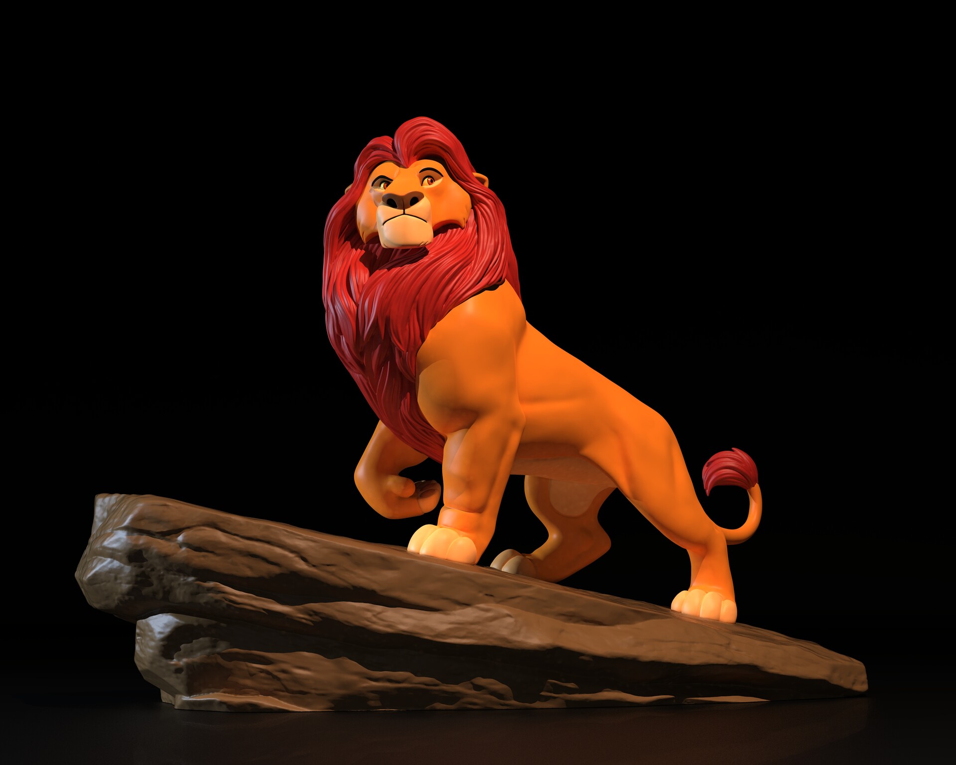 Daniel Silport - The Lion King Mufasa Statue Fan Art