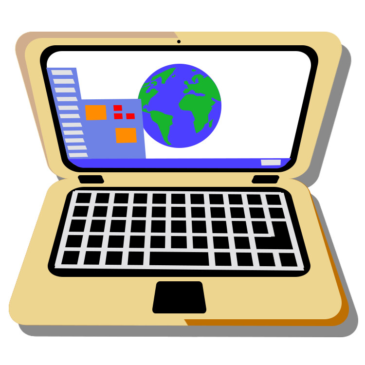 A static version of the work laptop icon 