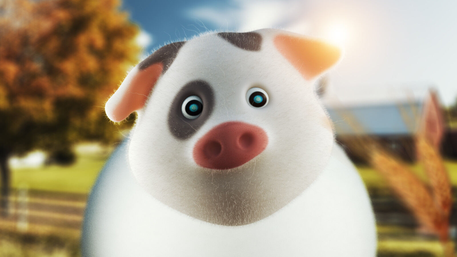 Cartoon Farm Pig
