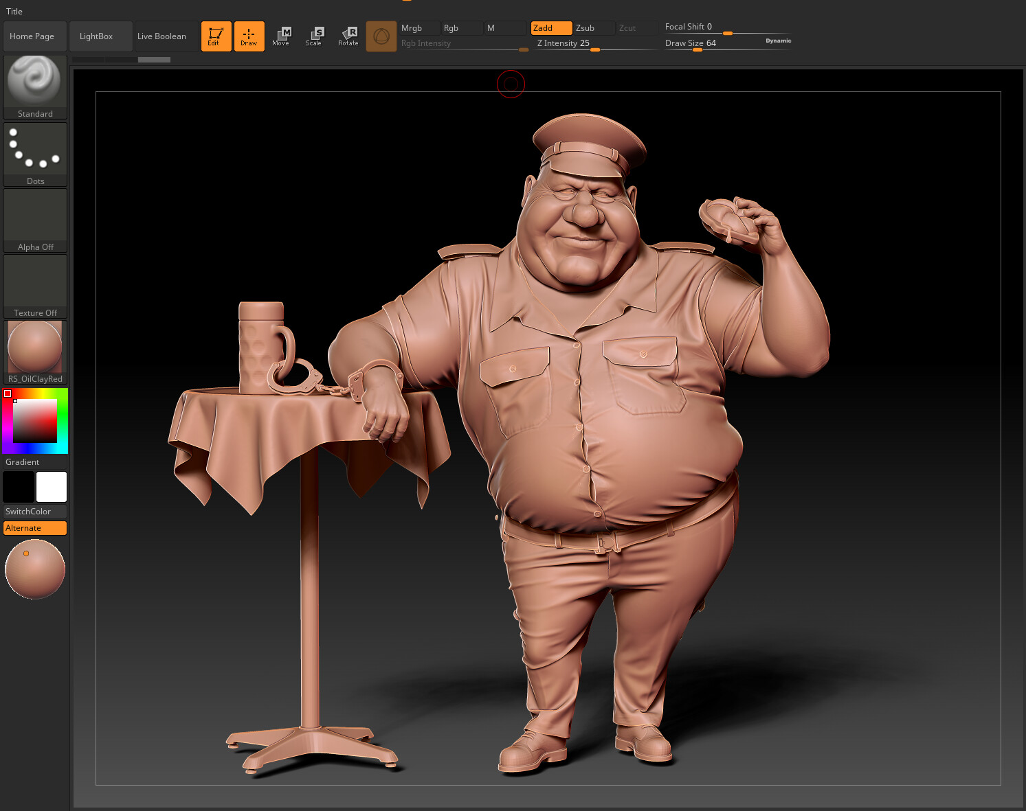 Zbrush Render Front