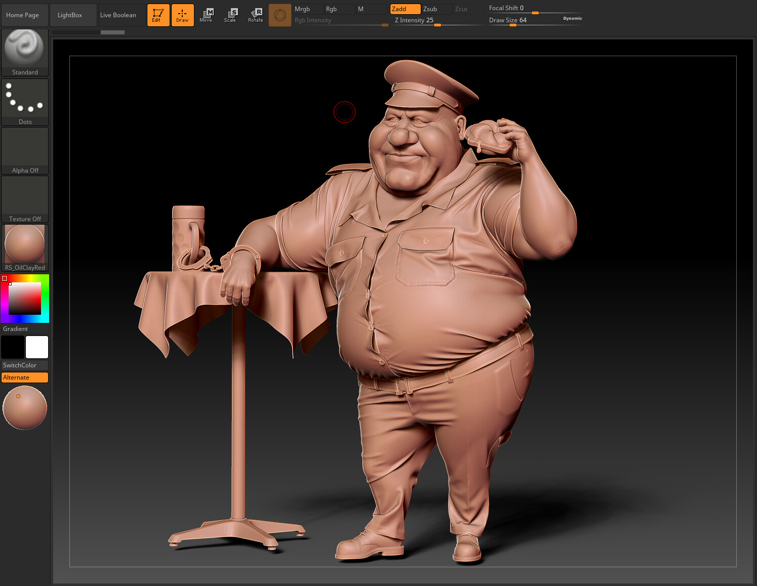 Zbrush Render Side