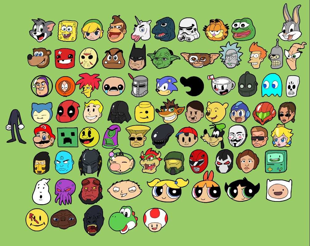 Various NPC-heads