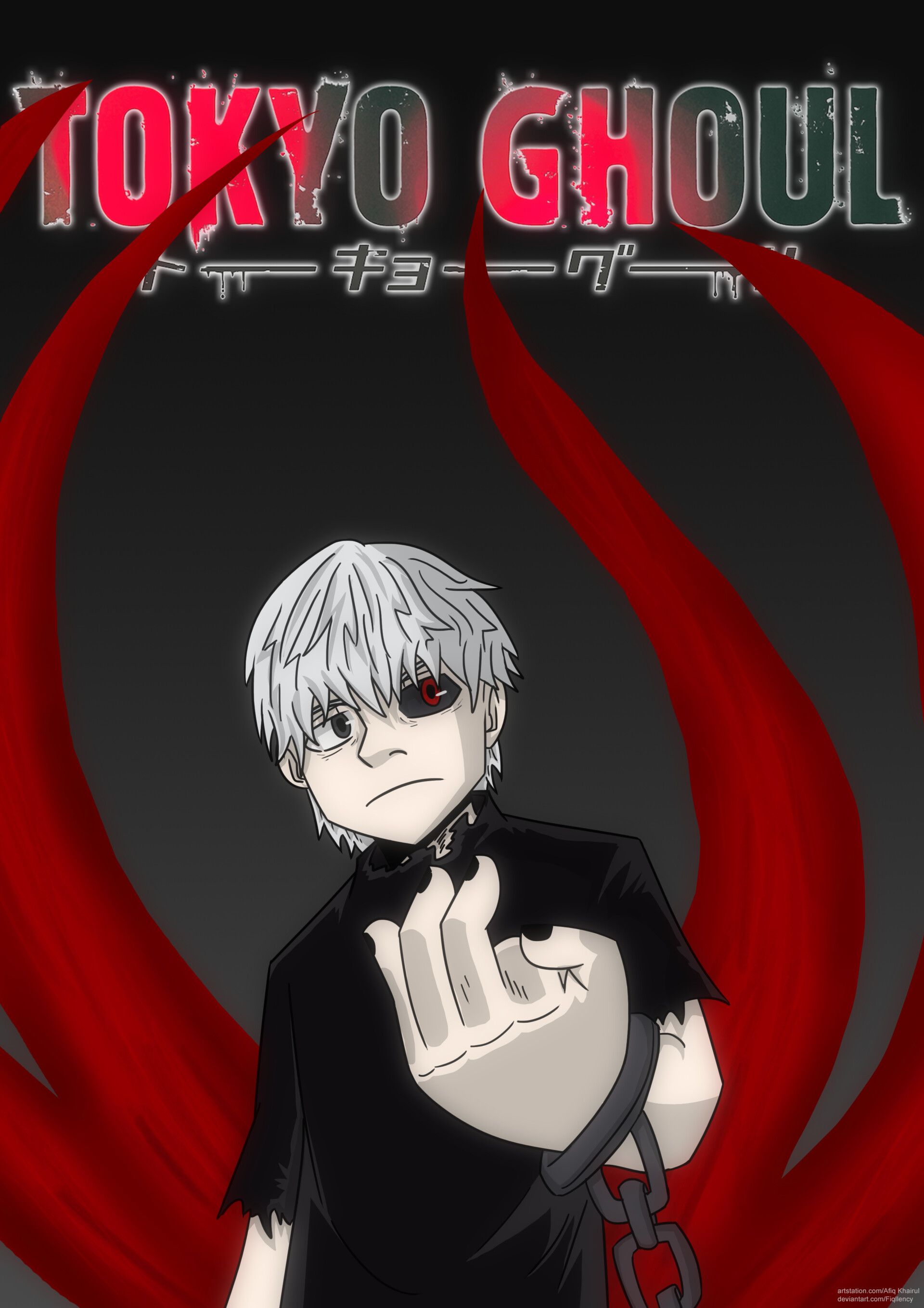 Afiq Khairul Tokyo Ghoul Fan Art Poster