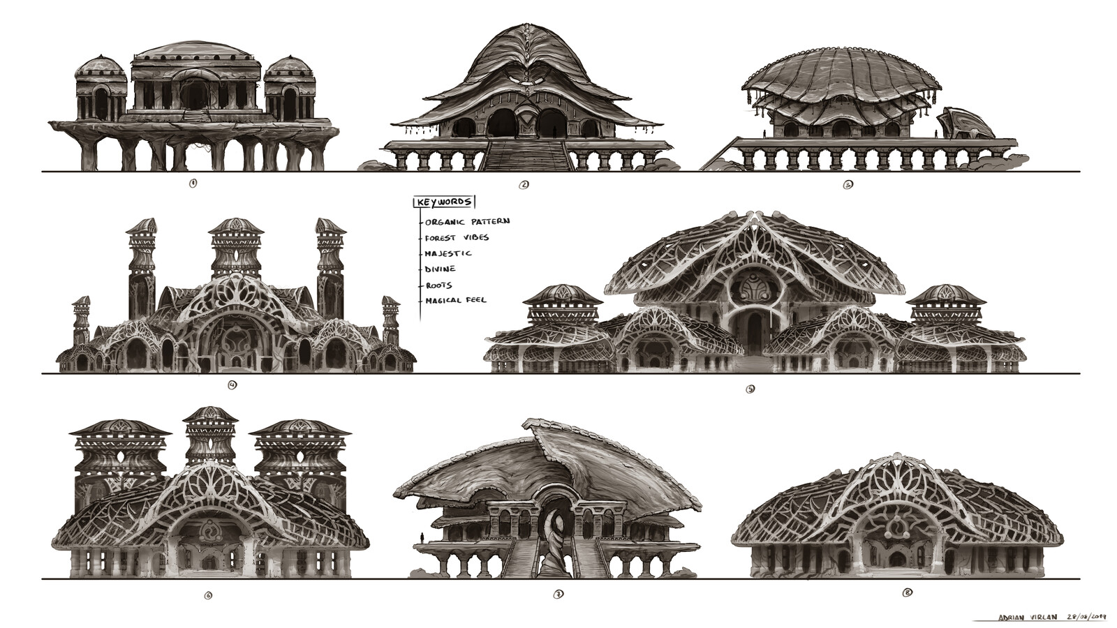 Architecture exploration sketches