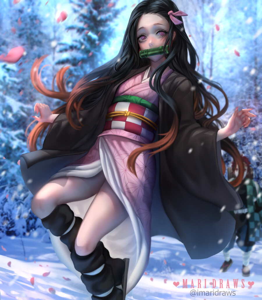 ArtStation - Nezuko Kamado Fanart