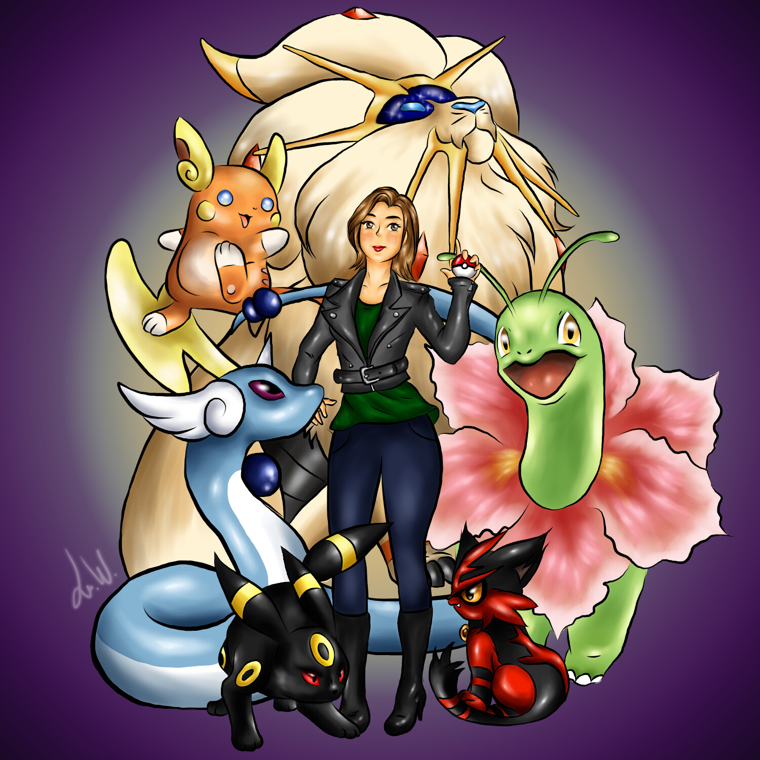 Artstation Gym Leader Team Commission Liz Whibley