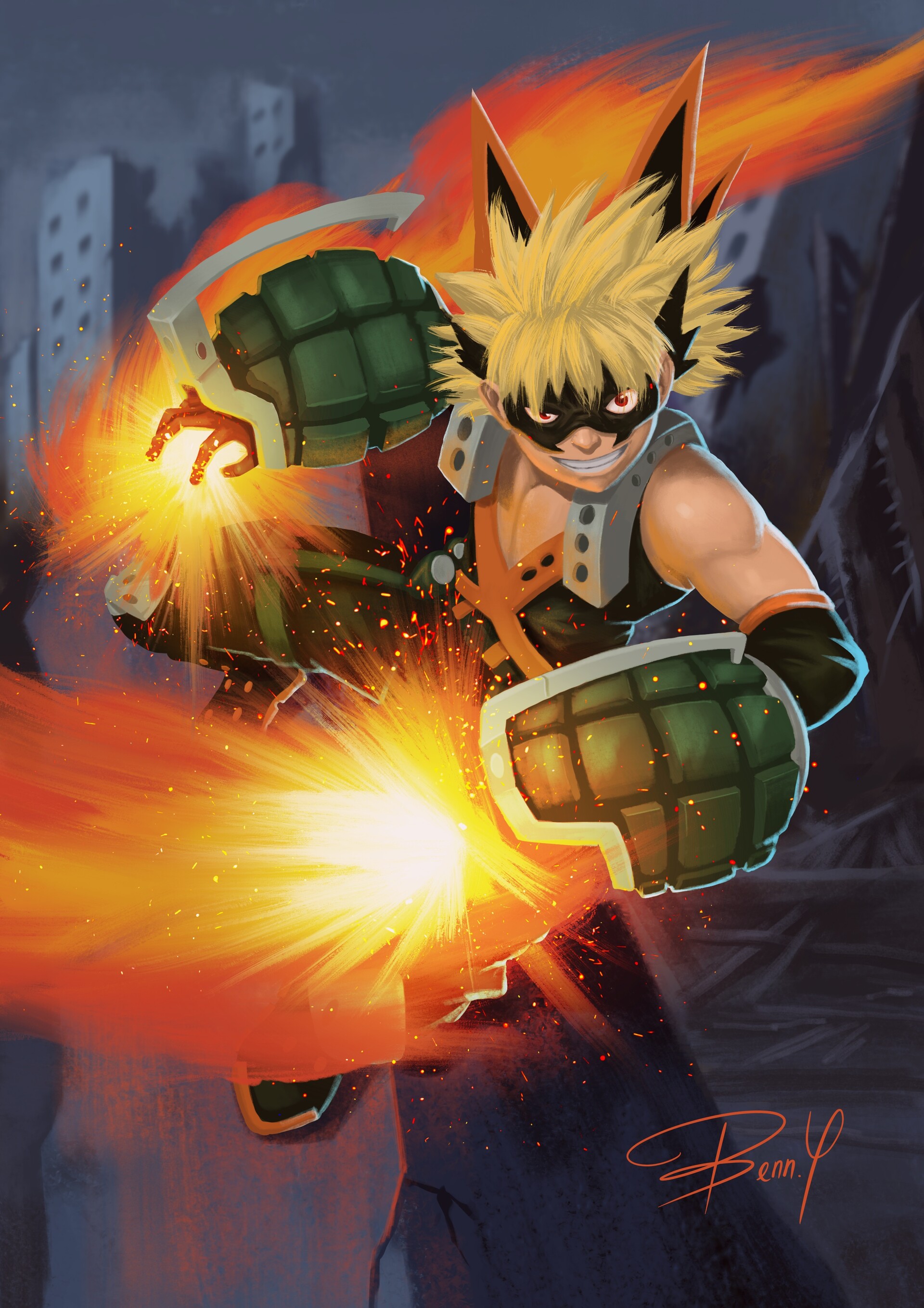 Artstation Bakugou My Hero Academia Fanart Benny Yansen Some content is for members only, please sign up to see all content. bakugou my hero academia fanart