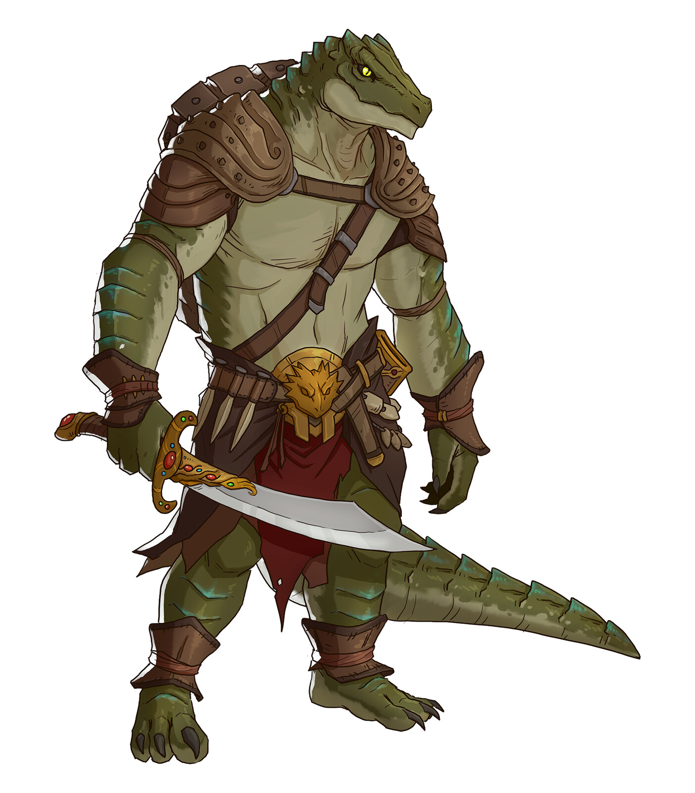 Brasq, Lizardfolk Wild Magic Sorcerer
