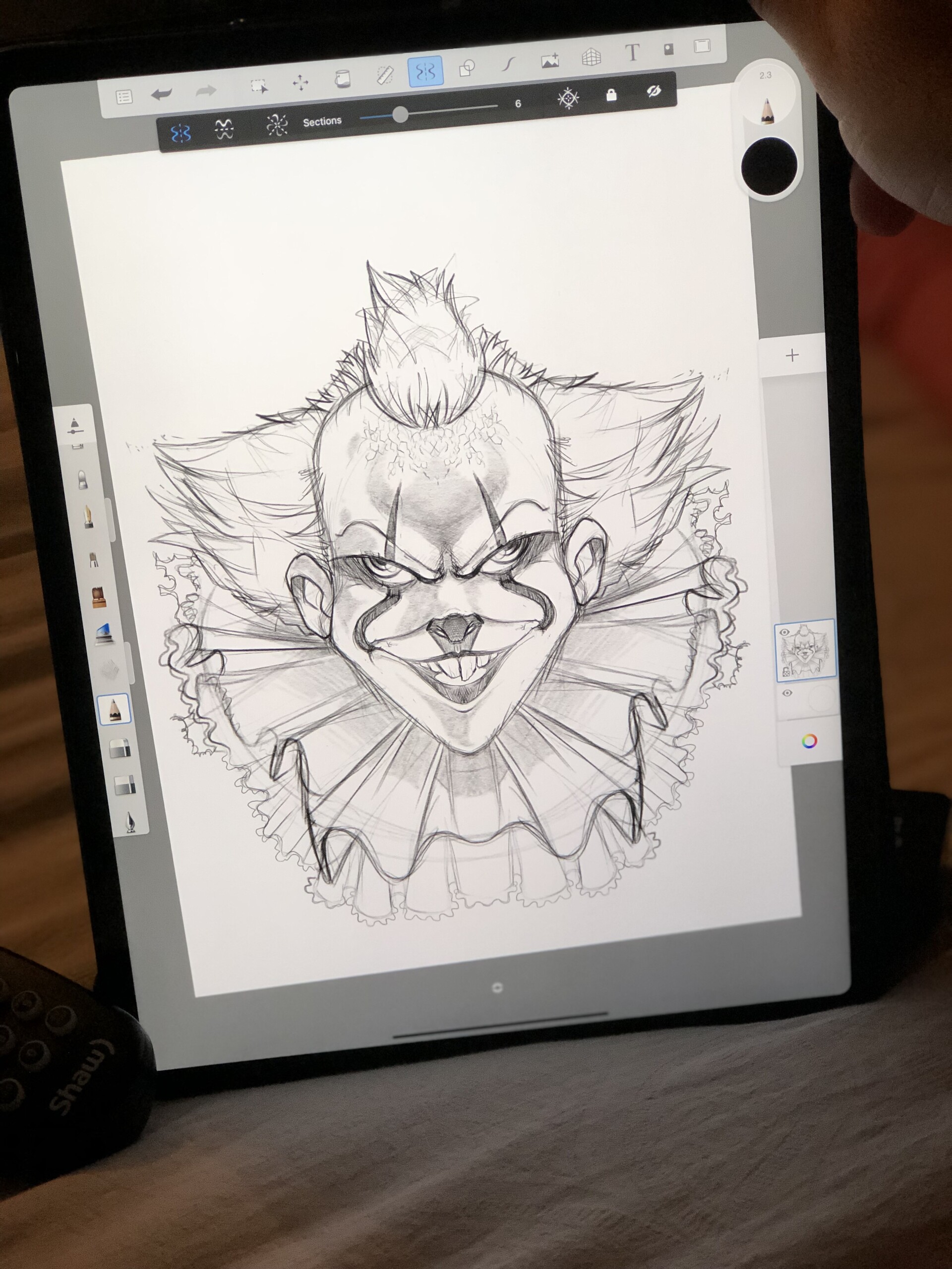 ArtStation - Pennywise digital Sketch