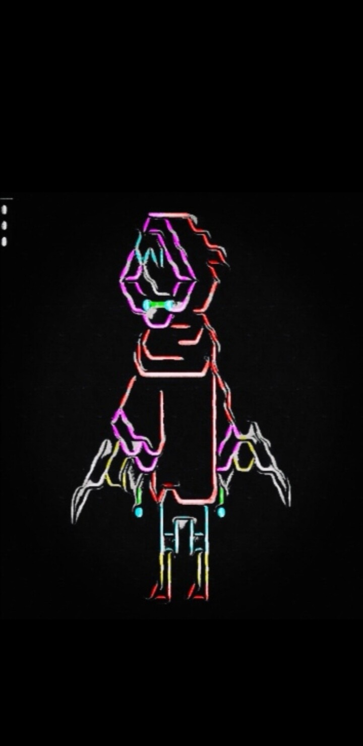 Boi ASCII ART and ANIMATION Red Hooded gun user