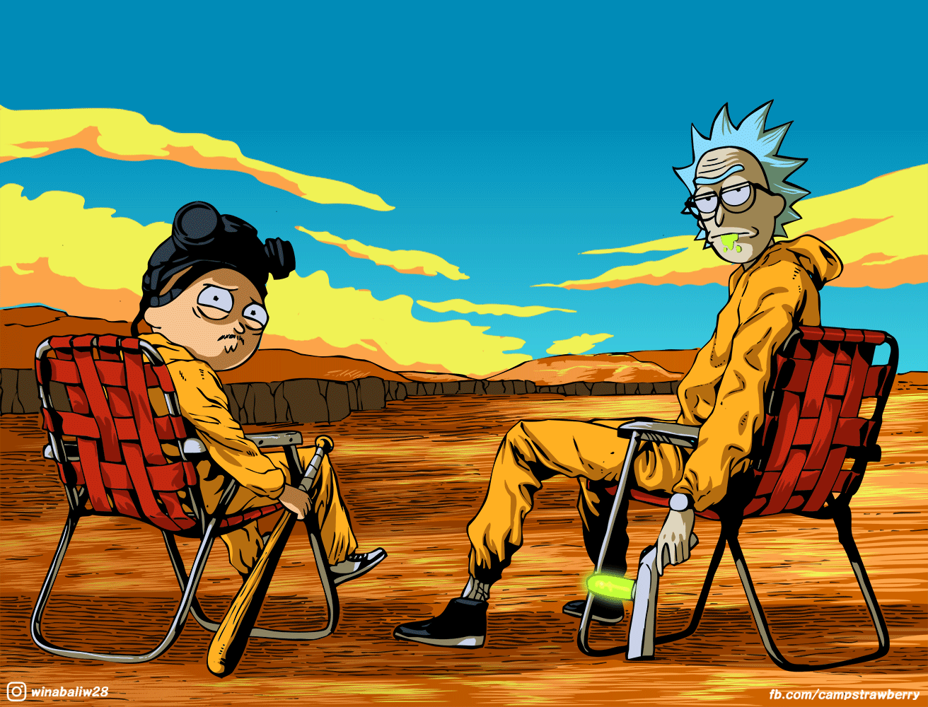 Rick & Morty X Breaking Bad, HD wallpaper