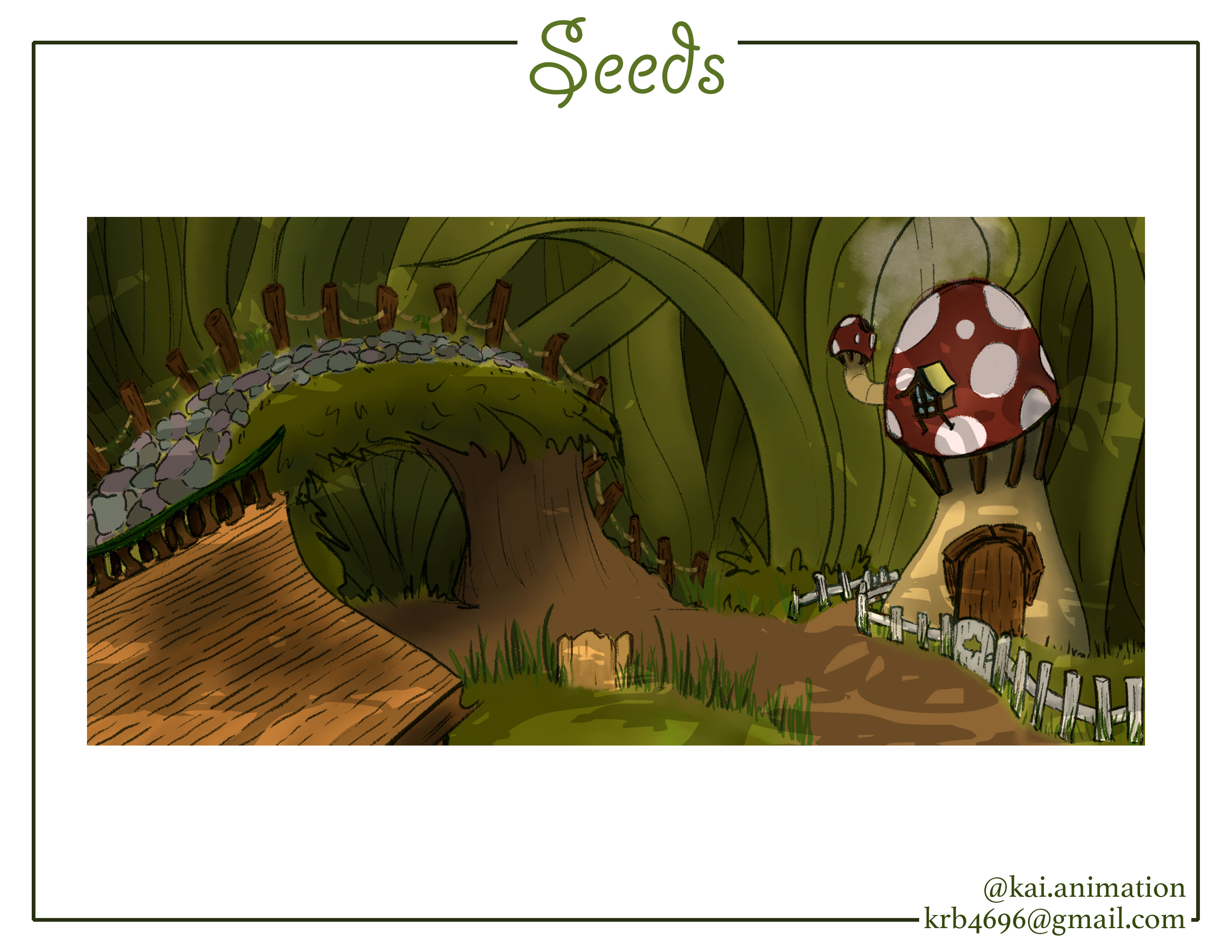 Story pitch for TV animation, final page, layout