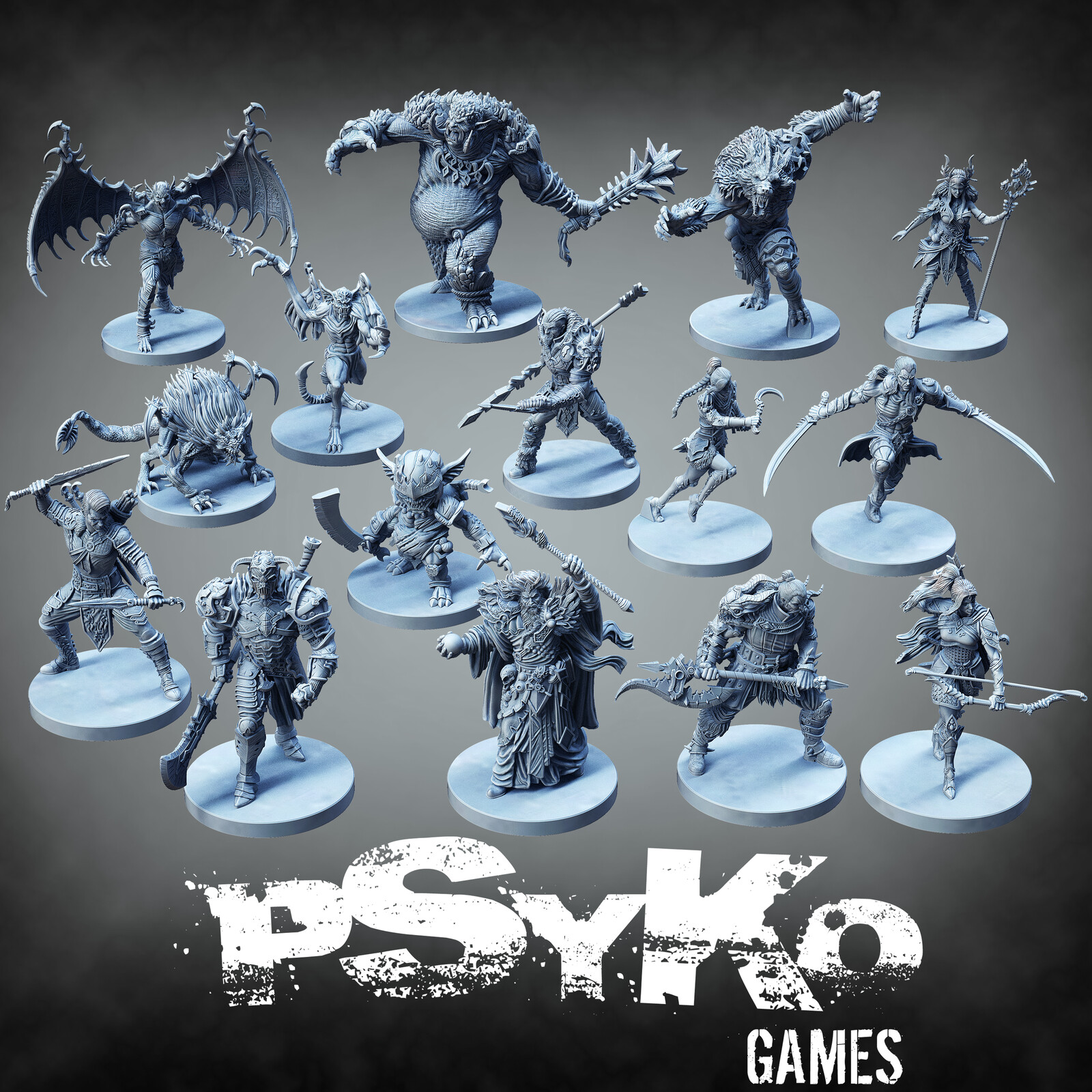Shattered Chaos boardgame miniatures
