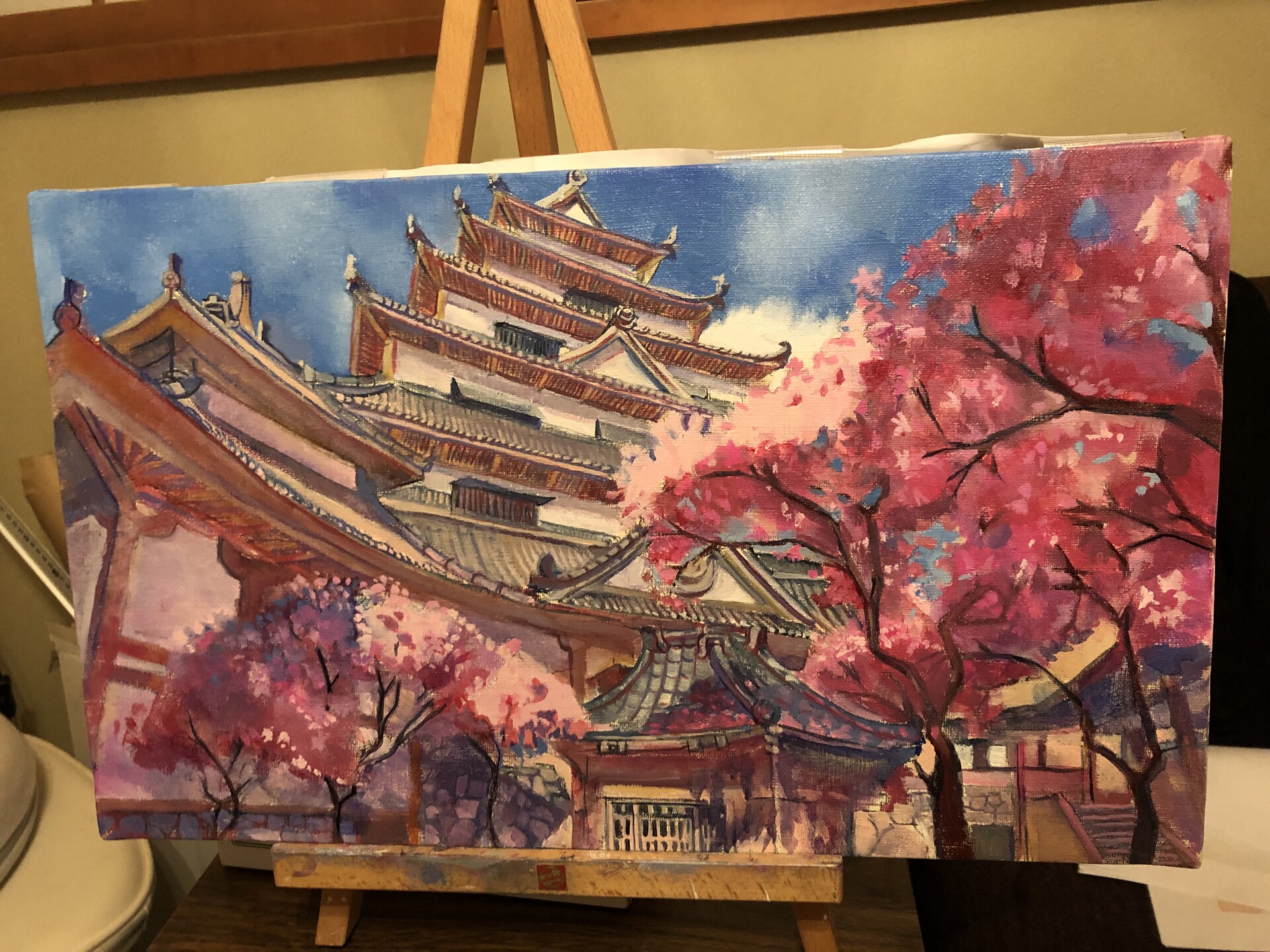 Artstation Overwatch Hanamura Point B Oil On Canvas Humming