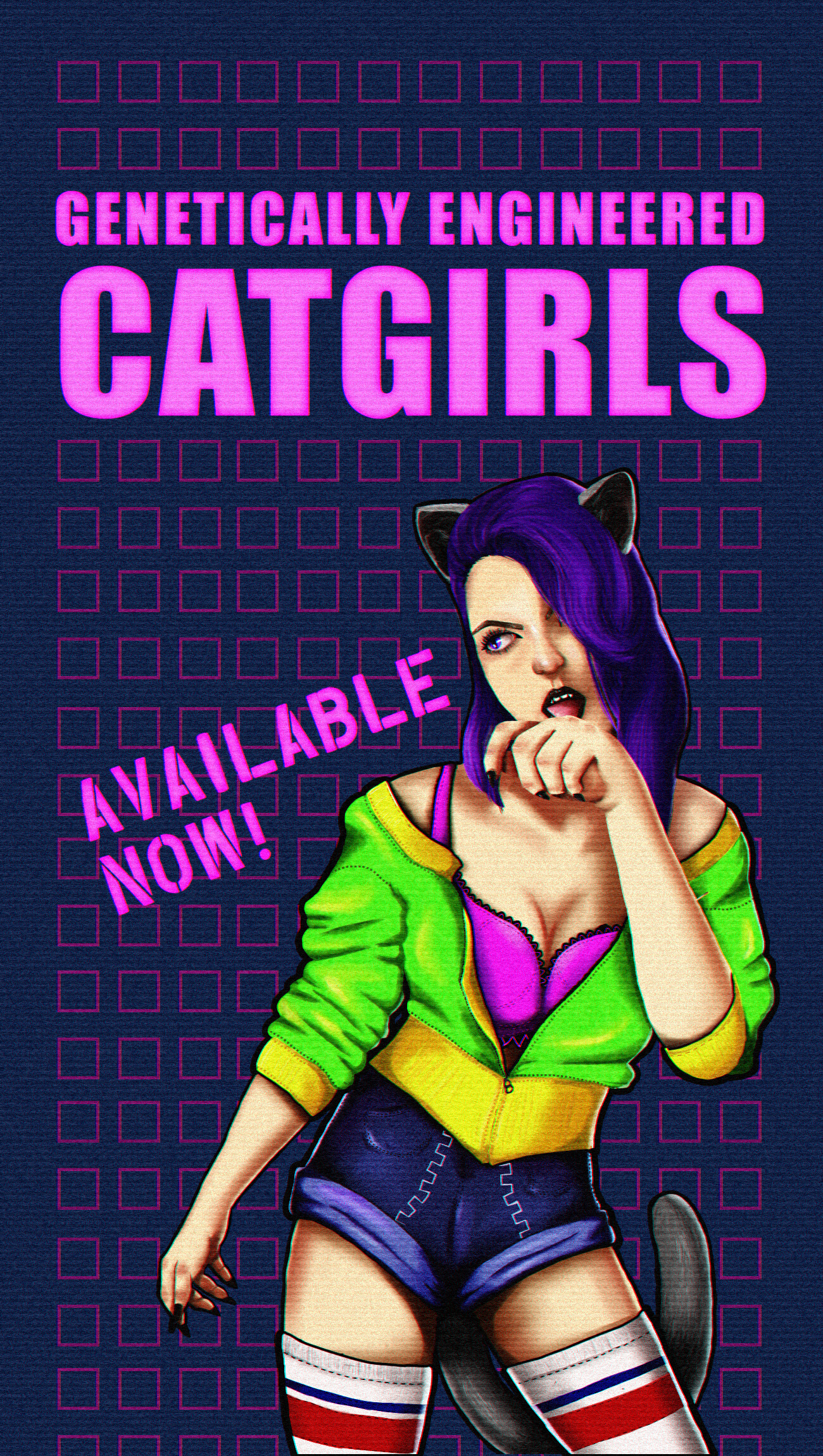 ArtStation - Genetically Engineered Catgirls Advertisement