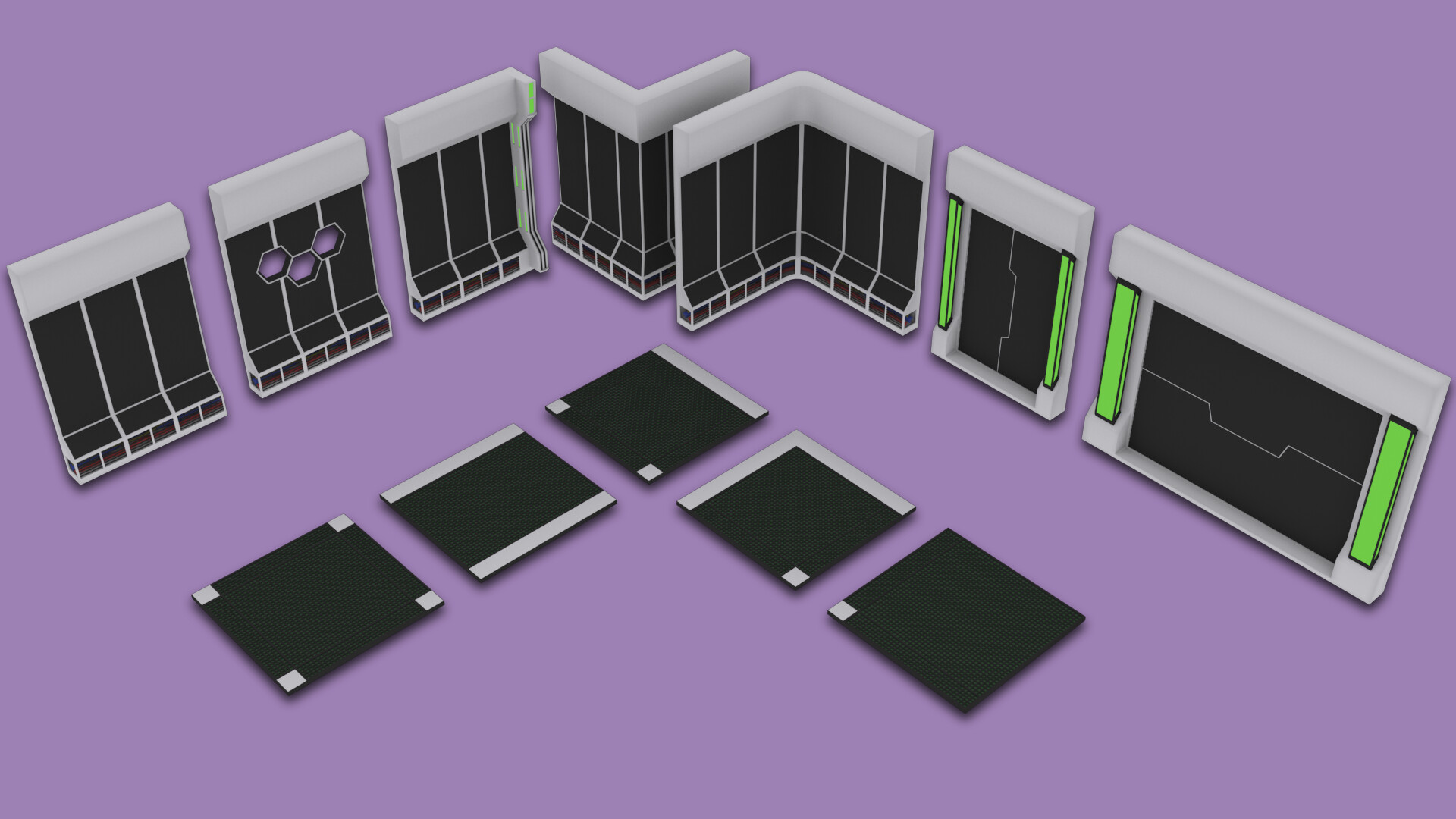 Chris Martin Modular Design Level Builder Sci Fi Corridor S